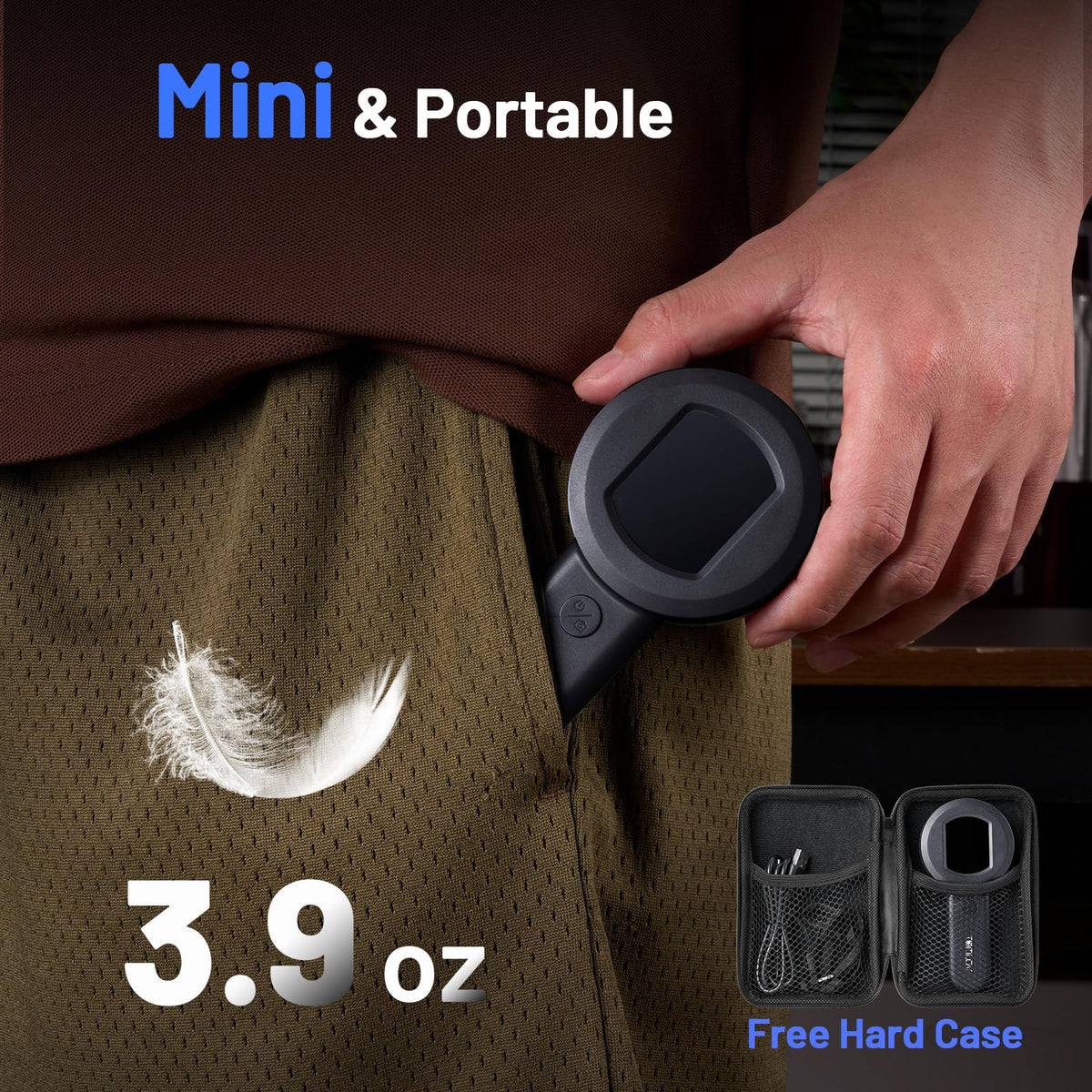 TOMLOV P10 Microscope for Adults Kids, Handheld Coin Magnifier with Light
