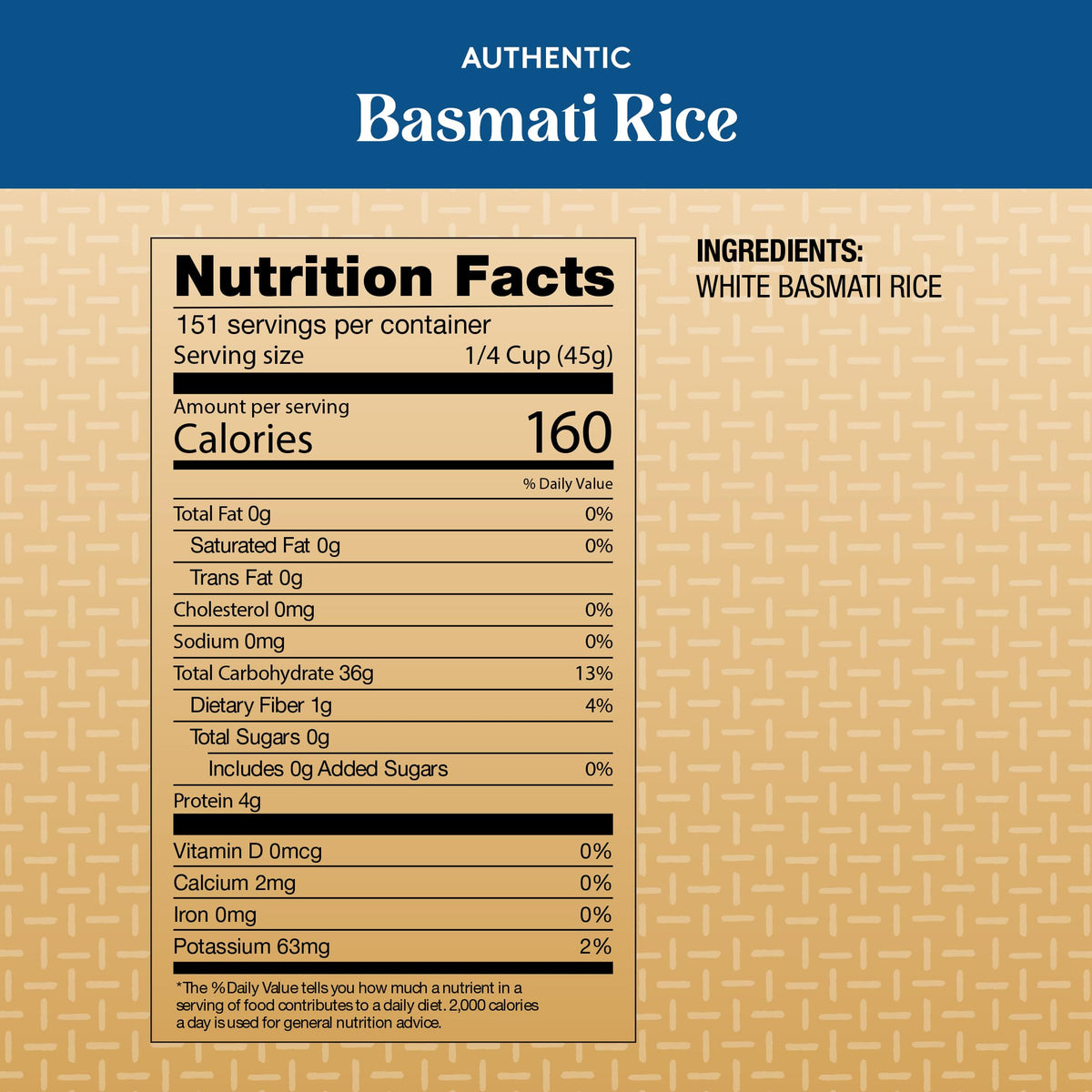 Royal Basmati Rice - Authentic Long Grain White Basmati Rice - 15 lb Bag