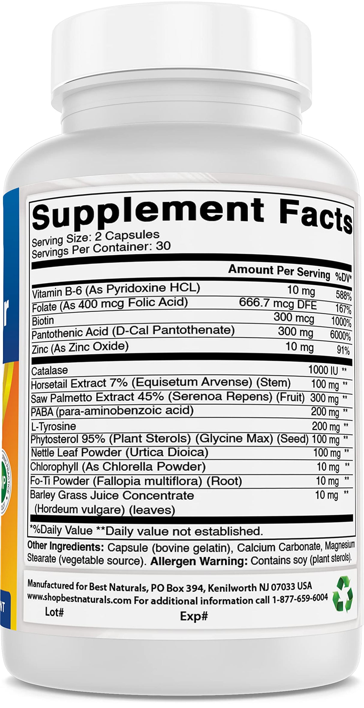 Best Naturals Anti Gray Hair Formula, 60 Count (pack of 2)