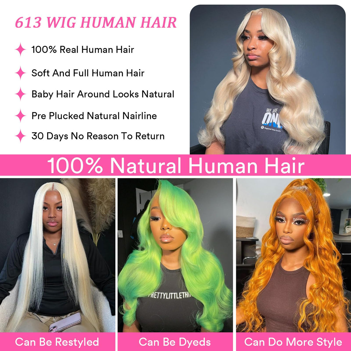 613 13x6 Lace Front Wig Human Hair 200 Density 32 Inch Blonde Wig Human Hair 613 HD Lace Frontal Wigs Human Hair 13x6 Body Wave Blonde Lace Front Wigs Human Hair Pre Plucked with Baby Hair for Women