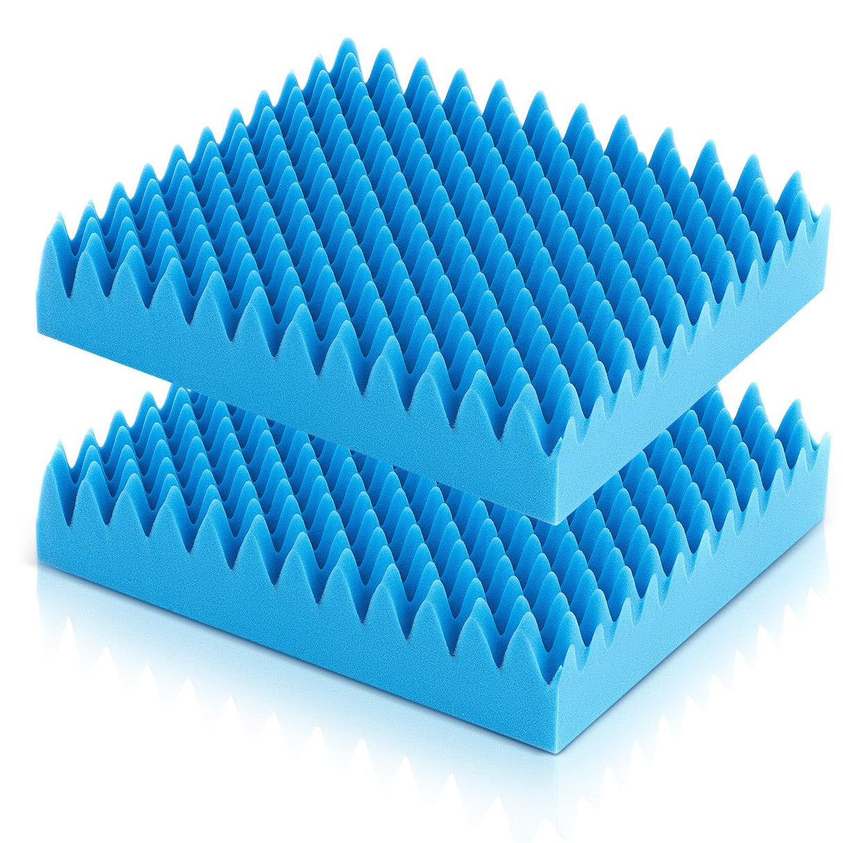 Geiserailie 2 Pcs Egg Foam Pad Egg Chair Cushion to Relieve Back Foam Seat Cushion Chair Accessories Pad for Office Recliner Wheelchair Home Car (Blue)