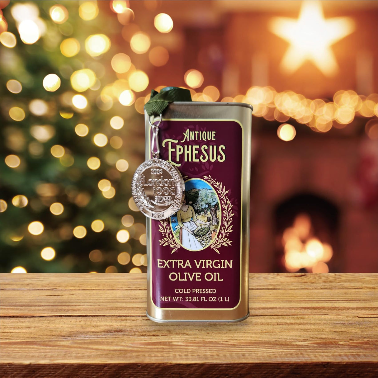 Extra Virgin Olive Oil Cold Pressed - London Award-Winning - 33.81 Fluid Ounce,Antique Ephesus, Mediterranean Region of Ayvalik Turkey (Extra Virgin)