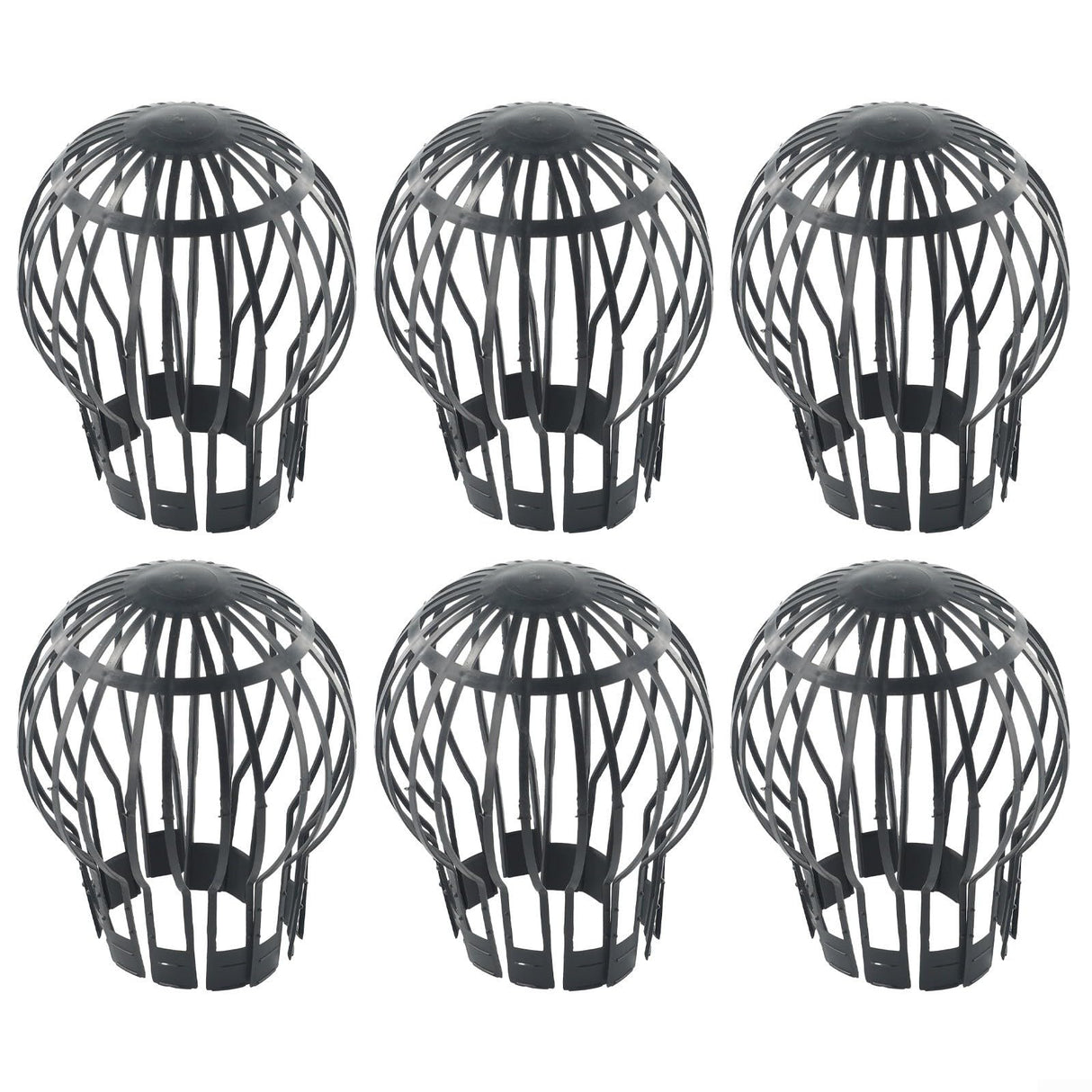 Oniissy 6 X Down Pipe Filter Leaf Debris Dirt Protecter Outdoor Drain Cover Gutter Block, Flexible Leaf Debris Dirt Protecter for Down Pipes Maintain a Clear Flow (6PCS)