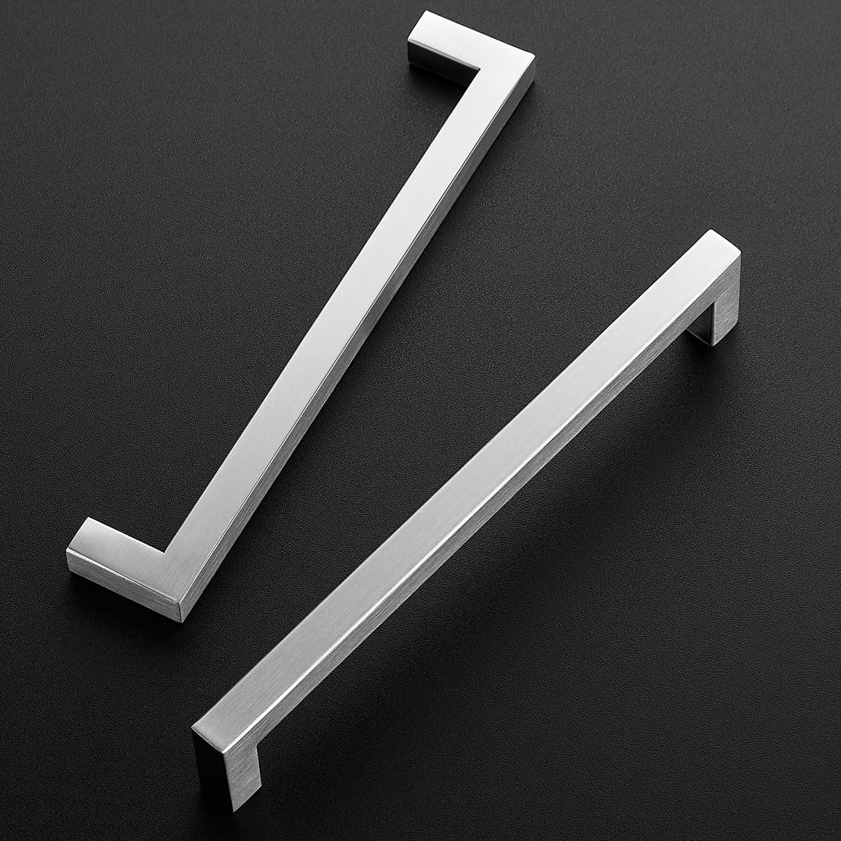 Ravinte 32 Pack 7-1/2 Inch Square Cabinet Handles Satin Nickel Pulls Brushed Nickel Drawer Pulls Kitchen Cupboard Hardware for Cabinets Cupboard Drawer Handles