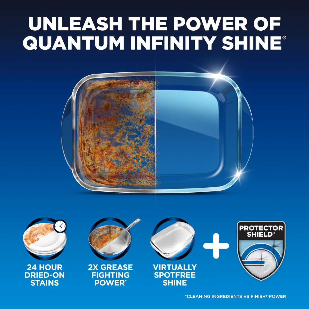 Finish Quantum Dishwasher Pods, Infinity Shine, Fresh Scent, 70ct