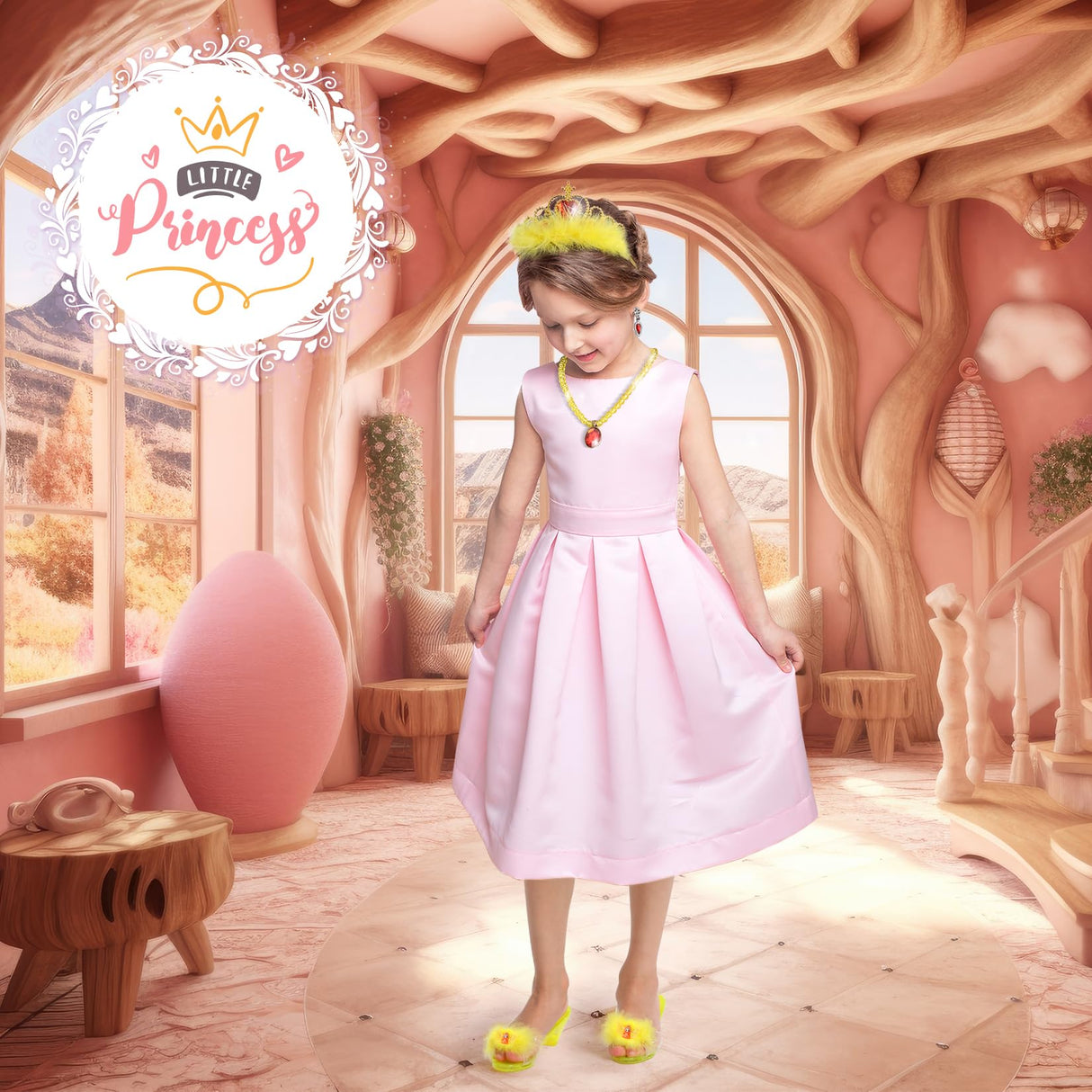 Mastom Princess Role Play Dress Up Shoes Set for Girls