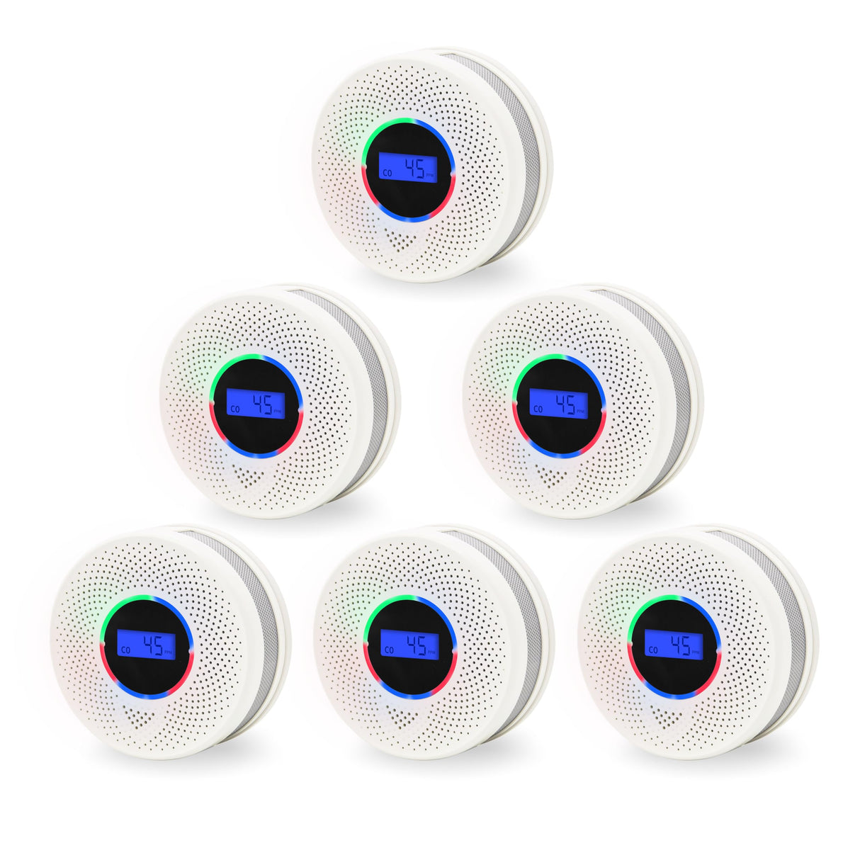 Kesy Upgraded Smoke and Carbon Monoxide Detector 10-Year Lifespan, Dual Sensor Smoke Alarm & Carbon Monoxide Detector (6 Pack)