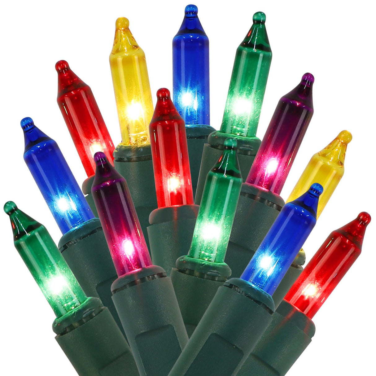 Watereem 3 Pack Multicolor Christmas String Lights, 100 Count Each, Incandescent Mini Christmas Lights, Connectable Xmas Tree Light for Indoor Outdoor Garland Birthday Holiday Wedding Festival Party