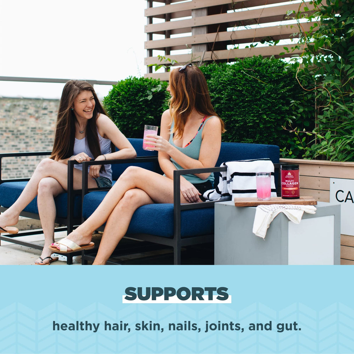 Ancient Nutrition Hydrolyzed Collagen Peptides Powder with Probiotics, Strawberry Lemonade Multi Collagen Protein for Women and Men with Vitamin C, 45 Servings, Supports Skin and Nails, Gut Health, 18