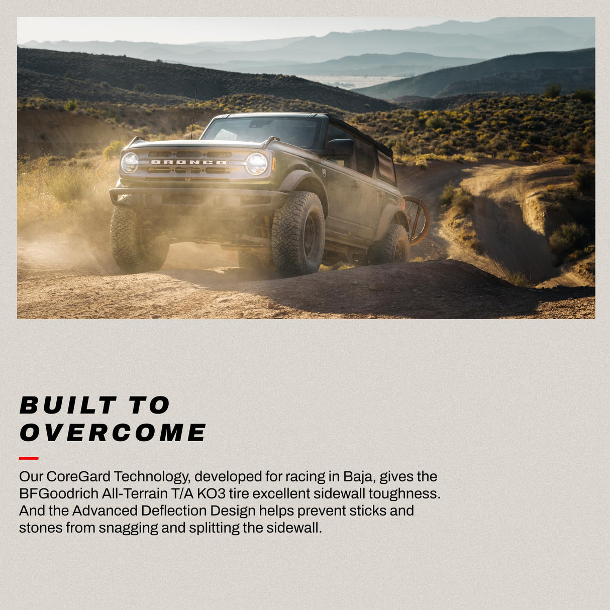 BFGoodrich All-Terrain T/A KO3 Car Tire for Light Trucks, SUVs, and Crossovers, LT305/70R16/E 124S