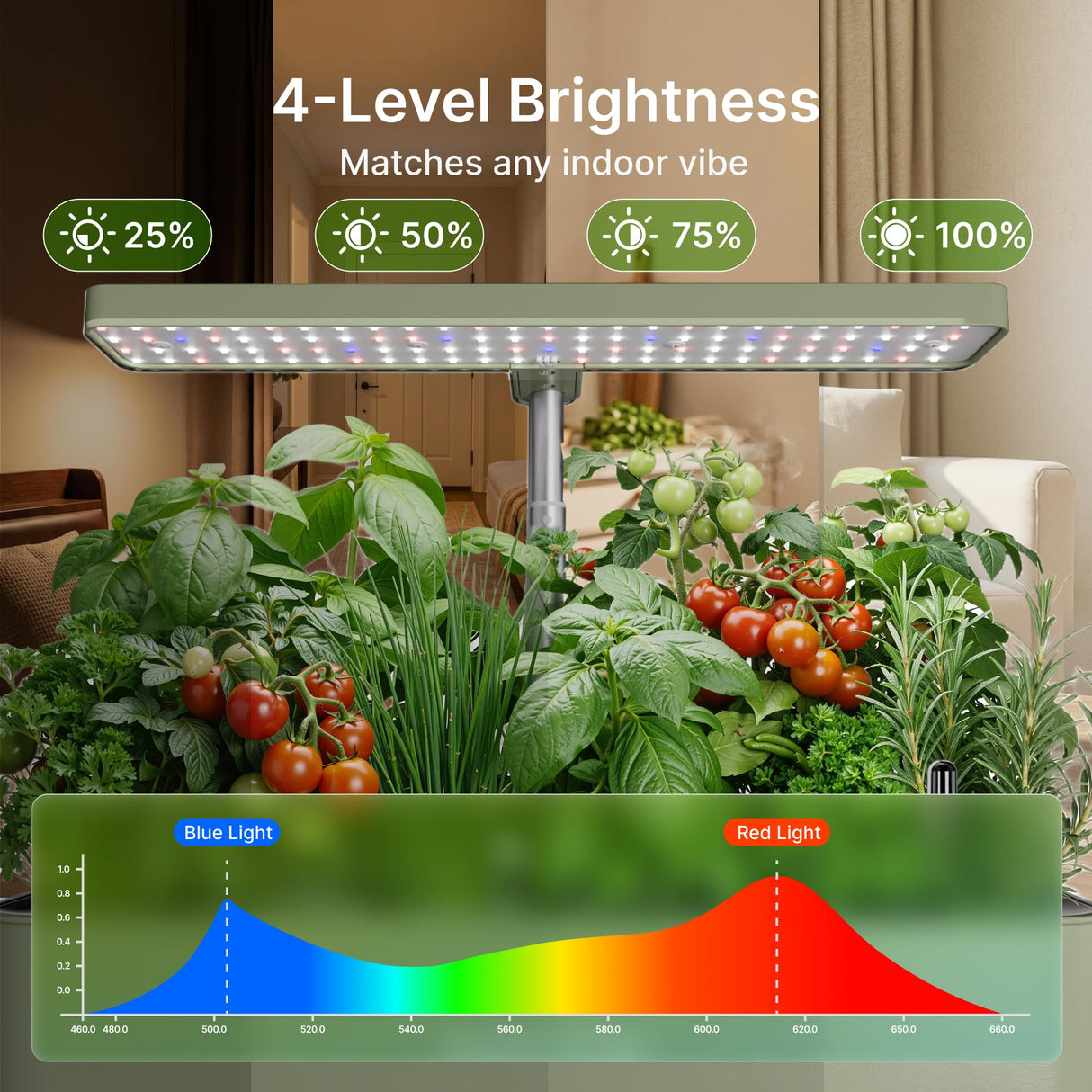 SUNCOZE Hydroponics Growing System, Compact 12 Pods Indoor Garden, Green