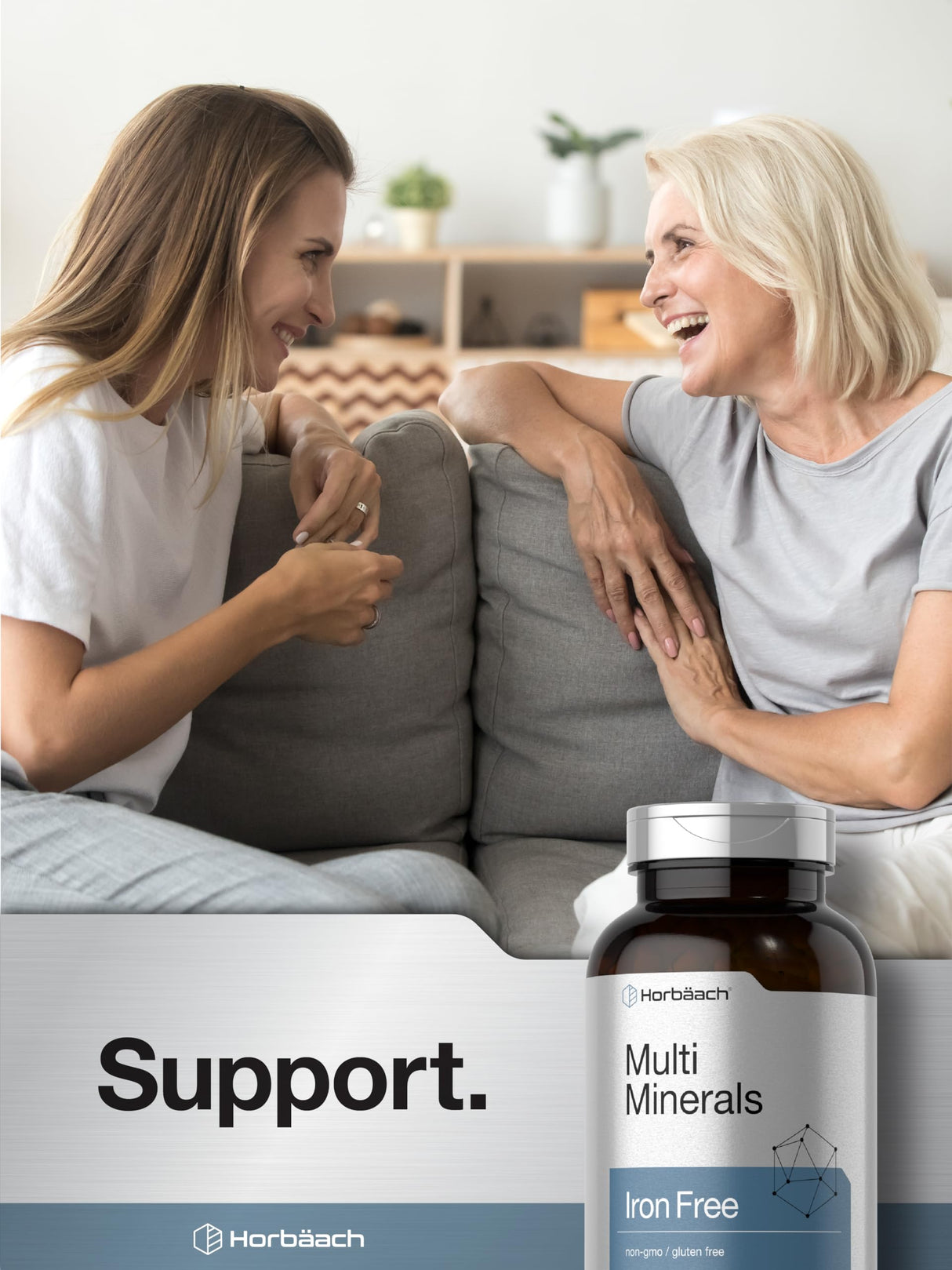 Horbäach Multi Minerals Supplement | 250 Capsules | Iron Free | Daily Mineral Complex for Men and Women | Non-GMO & Gluten Free