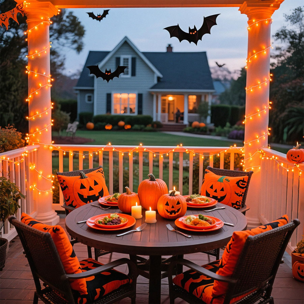 JMEXSUSS 66ft 200 LED Christmas String Lights Outdoor Indoor, Connectable Orange String Lights Clear Wire, Fall Light Plug in for Fireplace Tree Garden Patio Thanksgiving Fall Halloween Decor