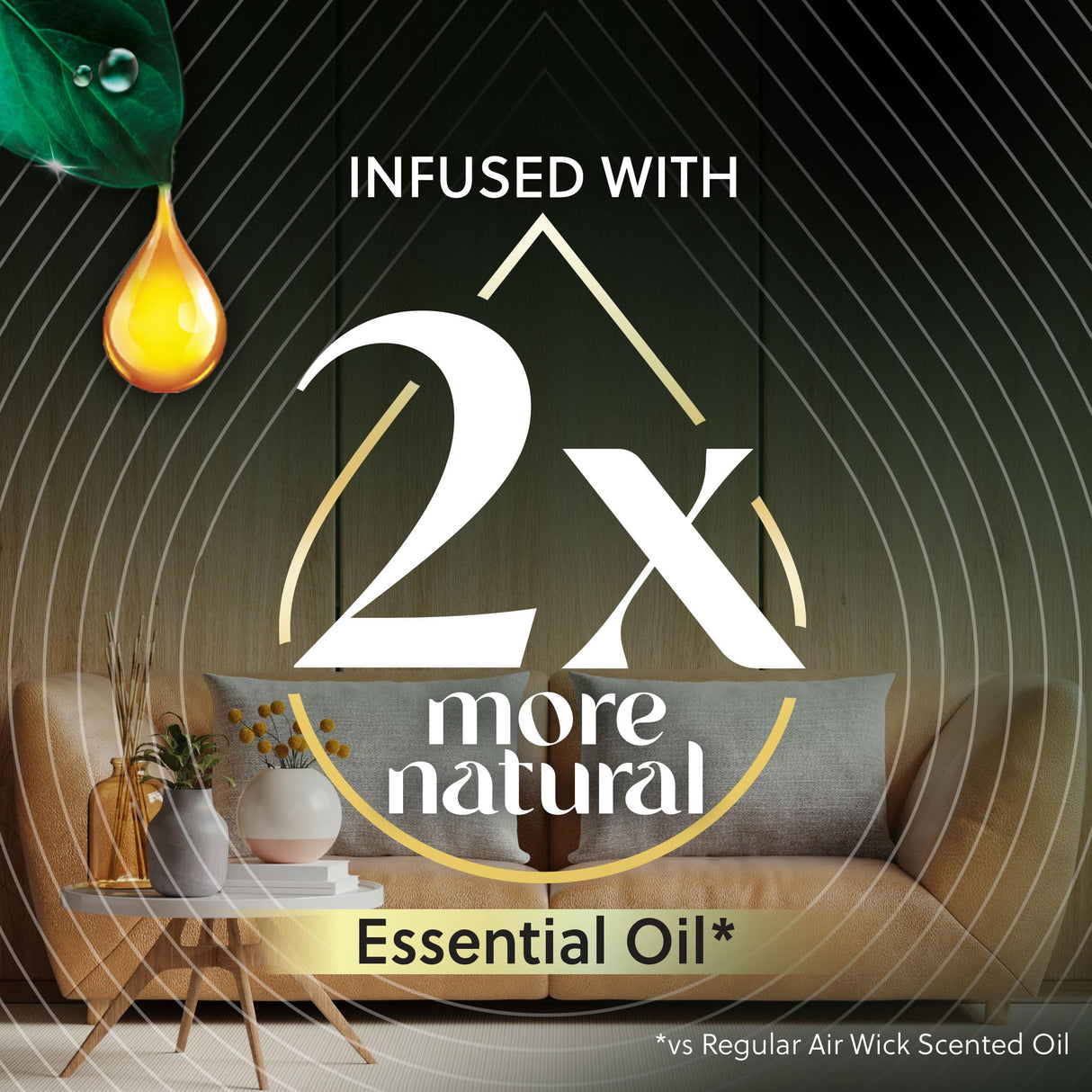 Air Wick Plug In Scented Oil Refills, Eucalyptus + Berries, Air Fresheners for Home Long Lasting, Room Fresheners,Air Freshener Plug In, Essential Oils, Home Essentials for Small&Large Spaces,5 ct