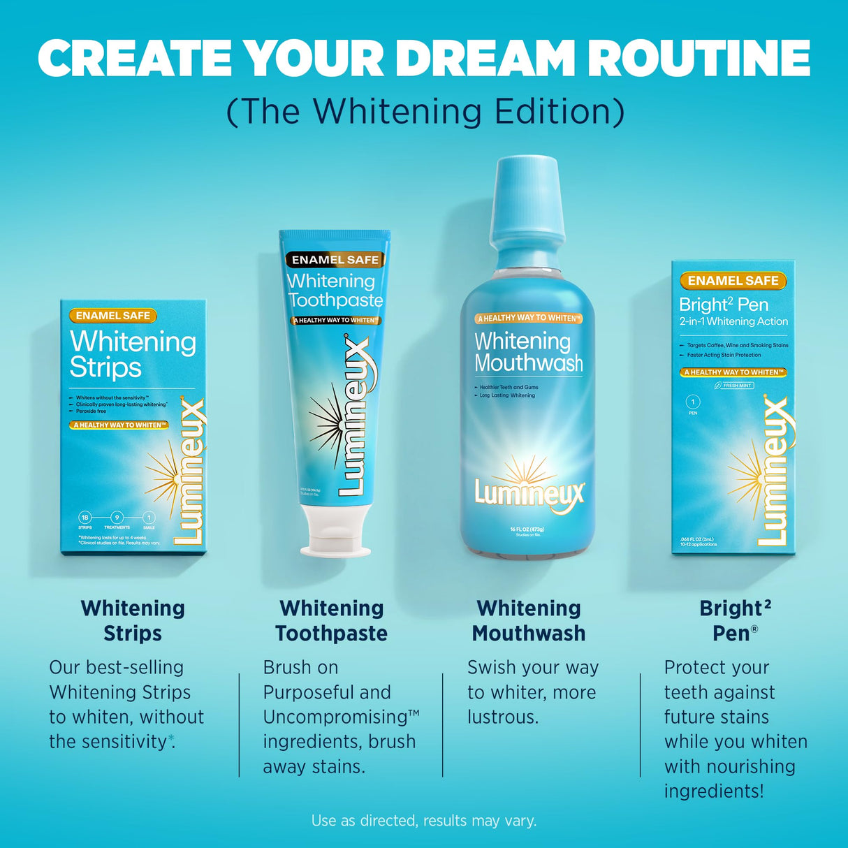 Lumineux Teeth Whitening Strips 21 Treatments – Peroxide Free - Enamel Safe for Whiter Teeth - Whitening Without The Sensitivity - Dentist Formulated - Sensitivity