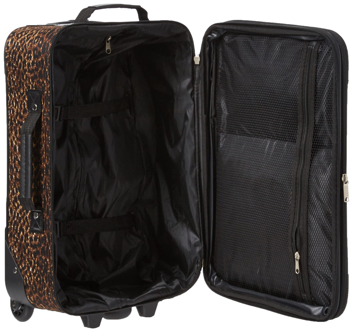 Rockland Fashion Softside Upright Luggage Set, Leopard, 2-Piece (14/19)