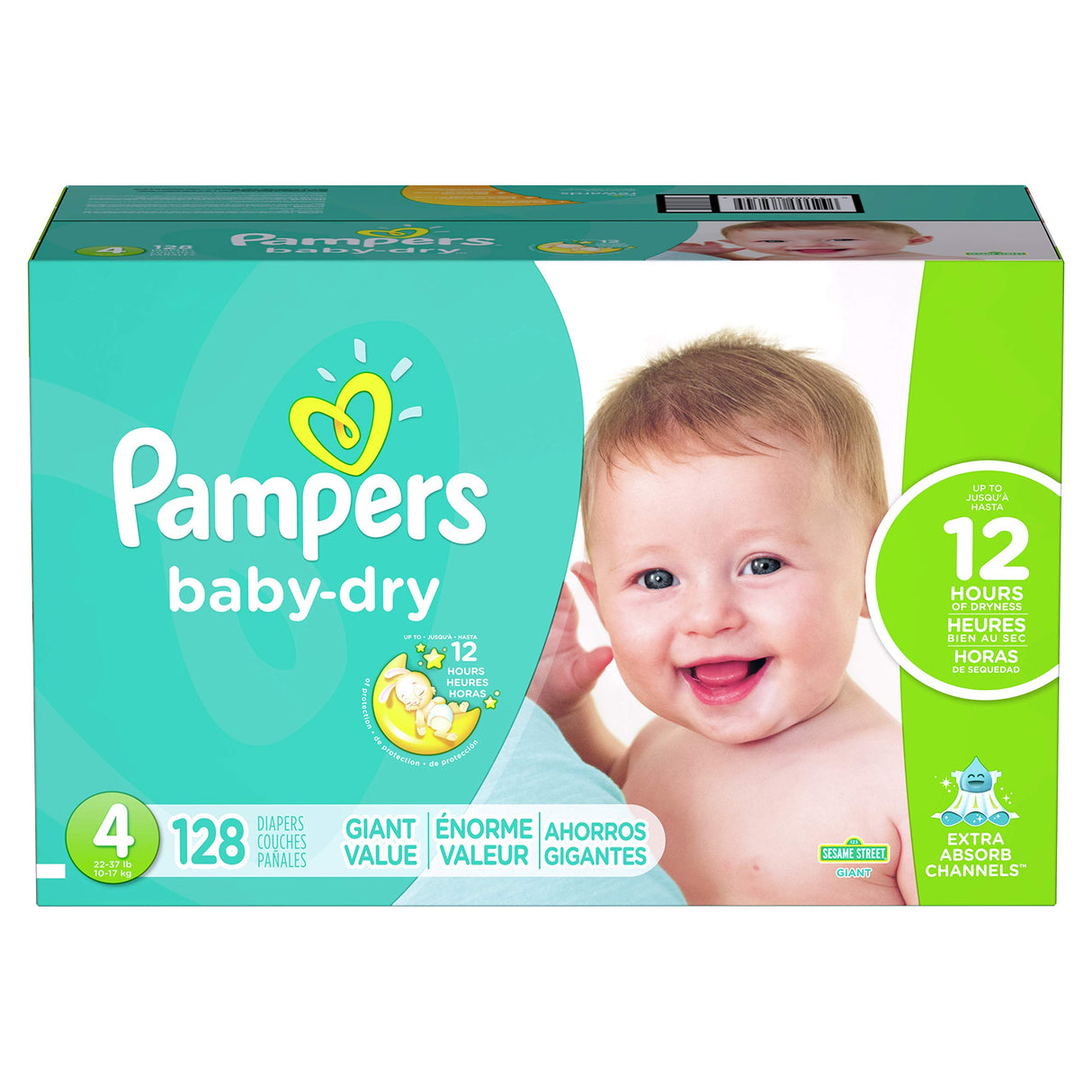 Pampers Diapers - Baby Dry - Size 5, 164 Count, Absorbent Disposable Infant Diaper (Packaging May Vary)