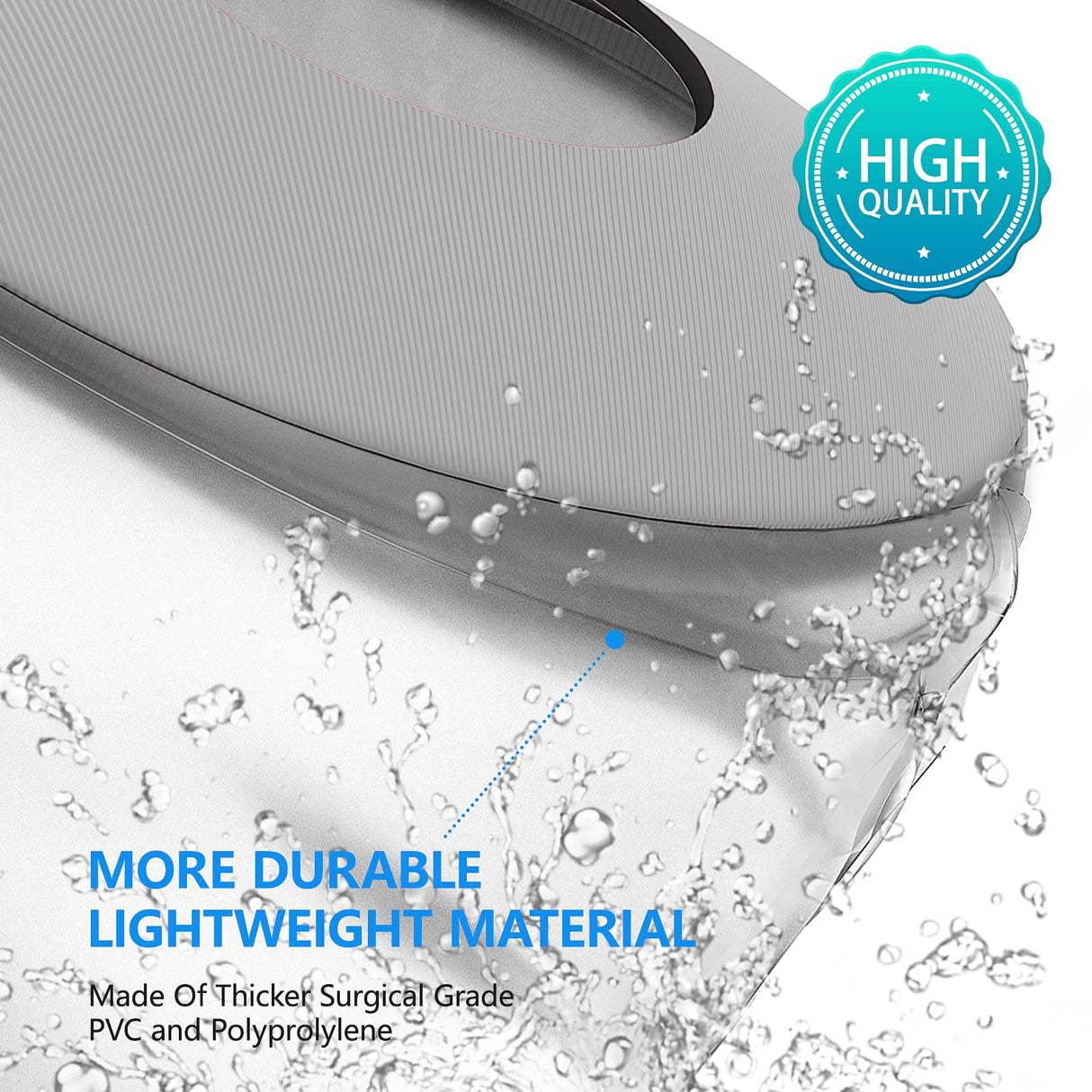 Divvsck Waterproof Knee Cast Cover for Shower,Watertight Cast Bag Covers- Shower Protector for Knee Replacement Surgery, Wound, Burns Reusable