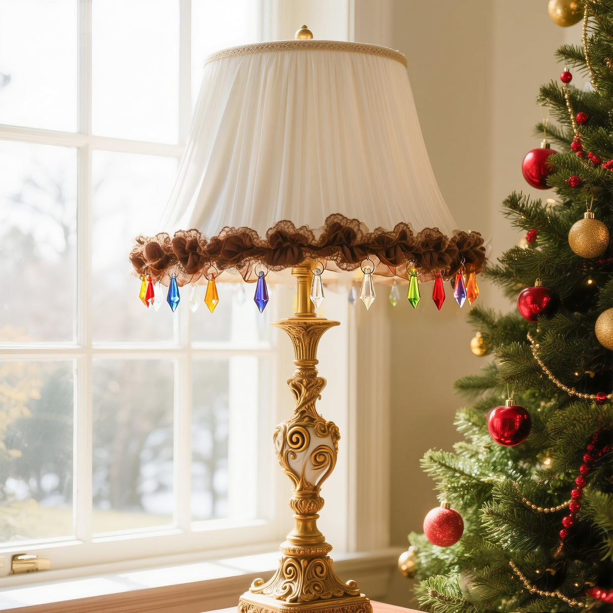 50 Pcs 38mm Multi-Color Crystal Icicle Prisms Chandelier Hanging Lamp Decor