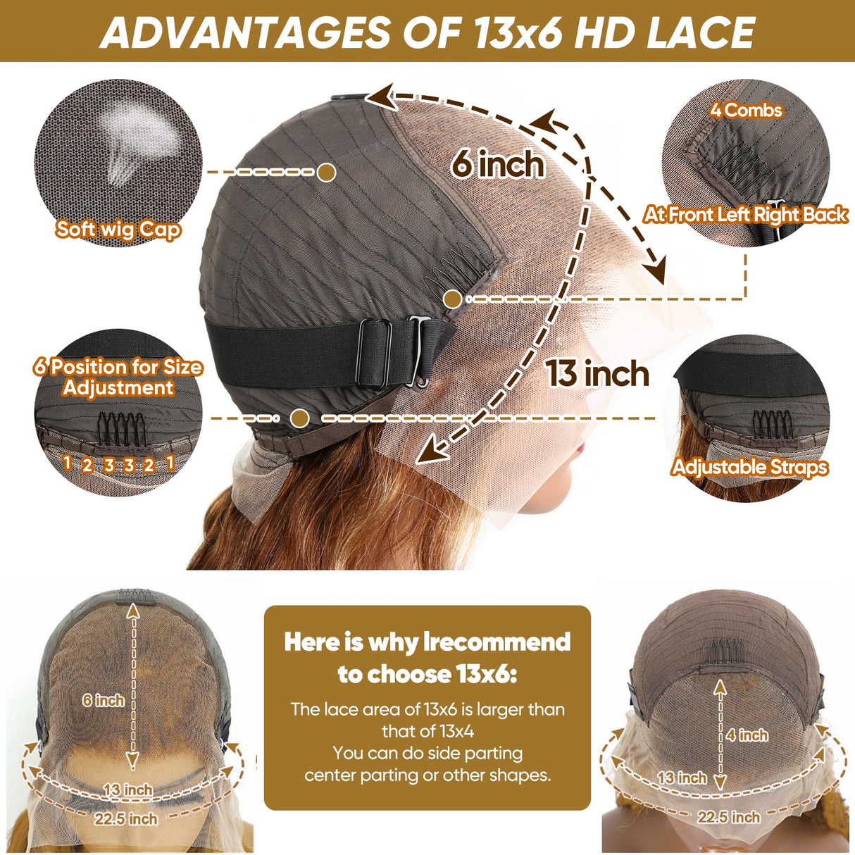 Kesenmu Ombre Lace Front Wig Human Hair - 13x6 HD Body Wave Highlight Lace Frontal Wigs Human Hair Pre Plucked With Baby Hair,180% Density 4/27 colored Glueless Honey Blonde Wig Human Hair 28 inch