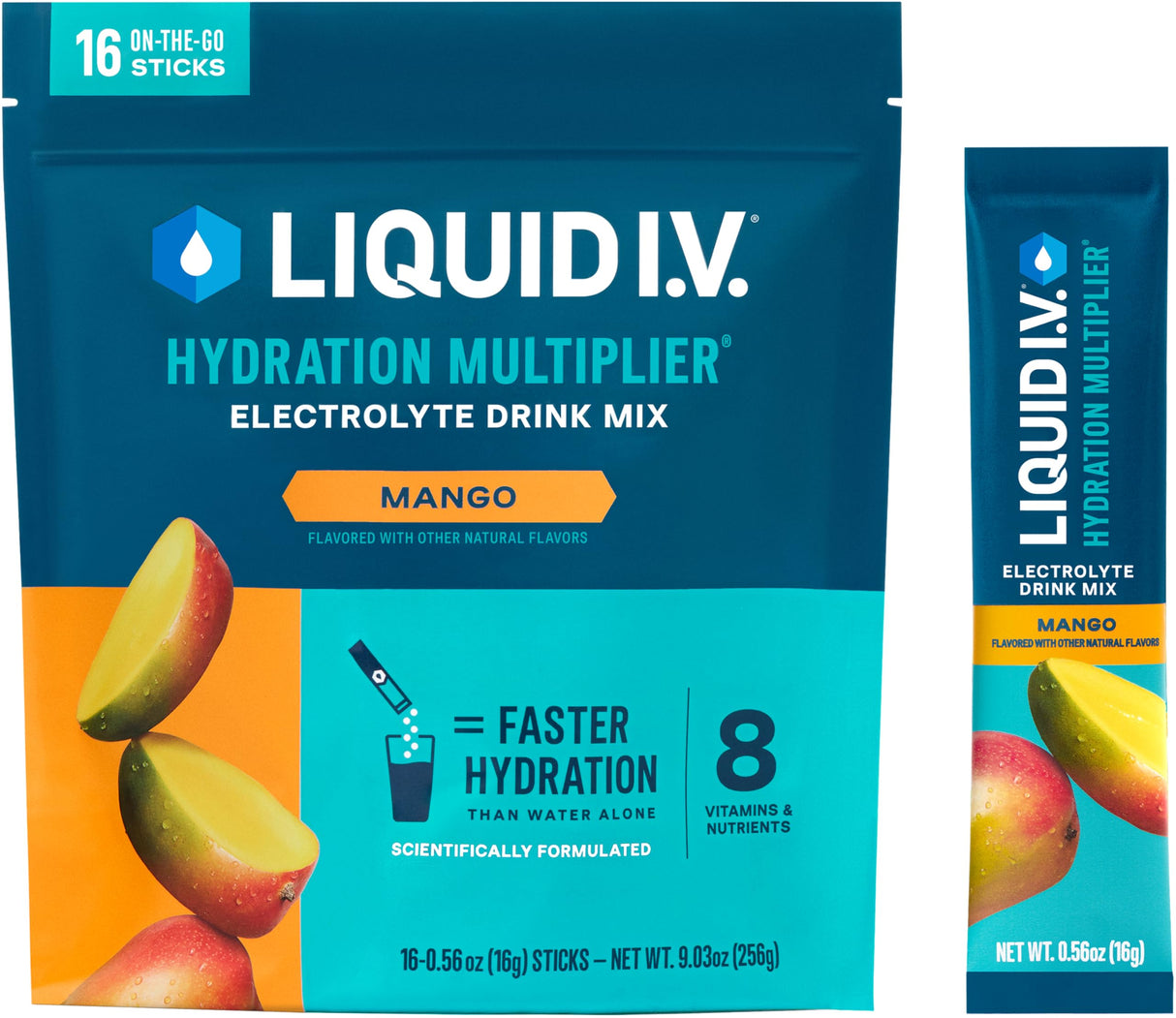 Liquid I.V.® Hydration Multiplier - Acai Berry | Electrolyte Powder Drink Mix | 1 Pack (16 Servings)