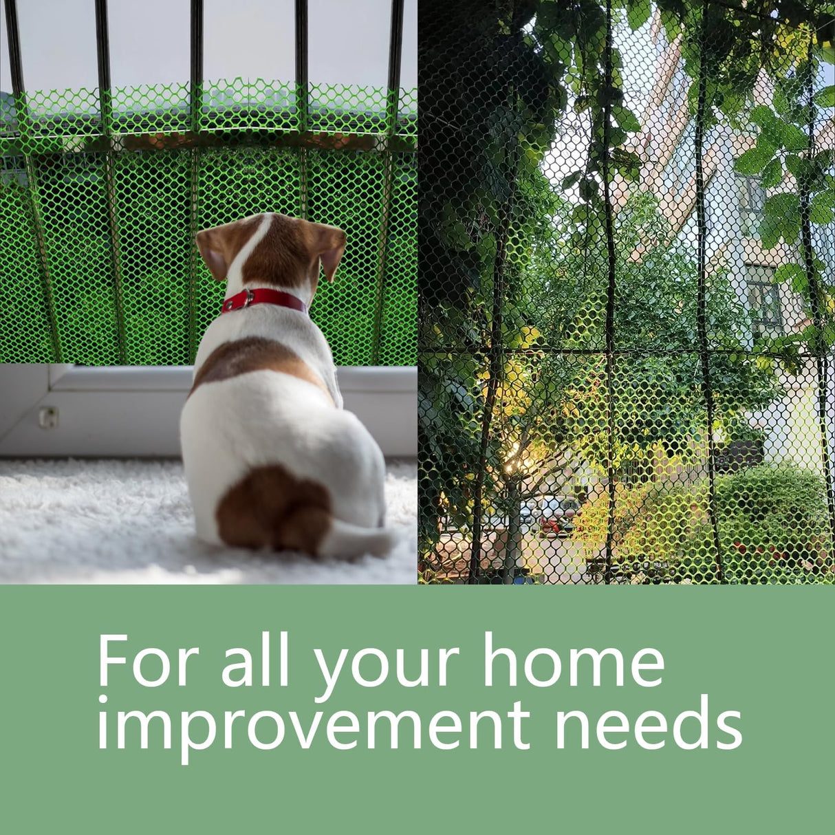 Pet Proof Barrier Net, Black Plastic Chicken Wire Mesh Fencing, Balcony Cat Safety Net & Garden Snake Barrier, Heavy Duty Protection for Chicken Coops, Rabbit Hutches, Dog Kennels (Black, 15.7IN*50)