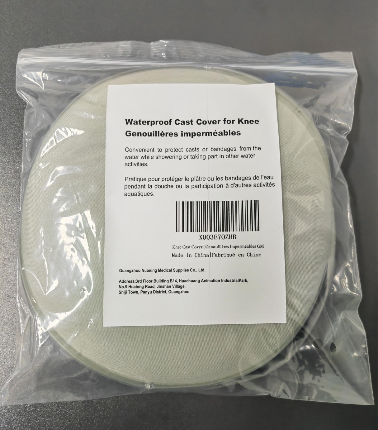 Divvsck Waterproof Knee Cast Cover for Shower,Watertight Cast Bag Covers- Shower Protector for Knee Replacement Surgery, Wound, Burns Reusable