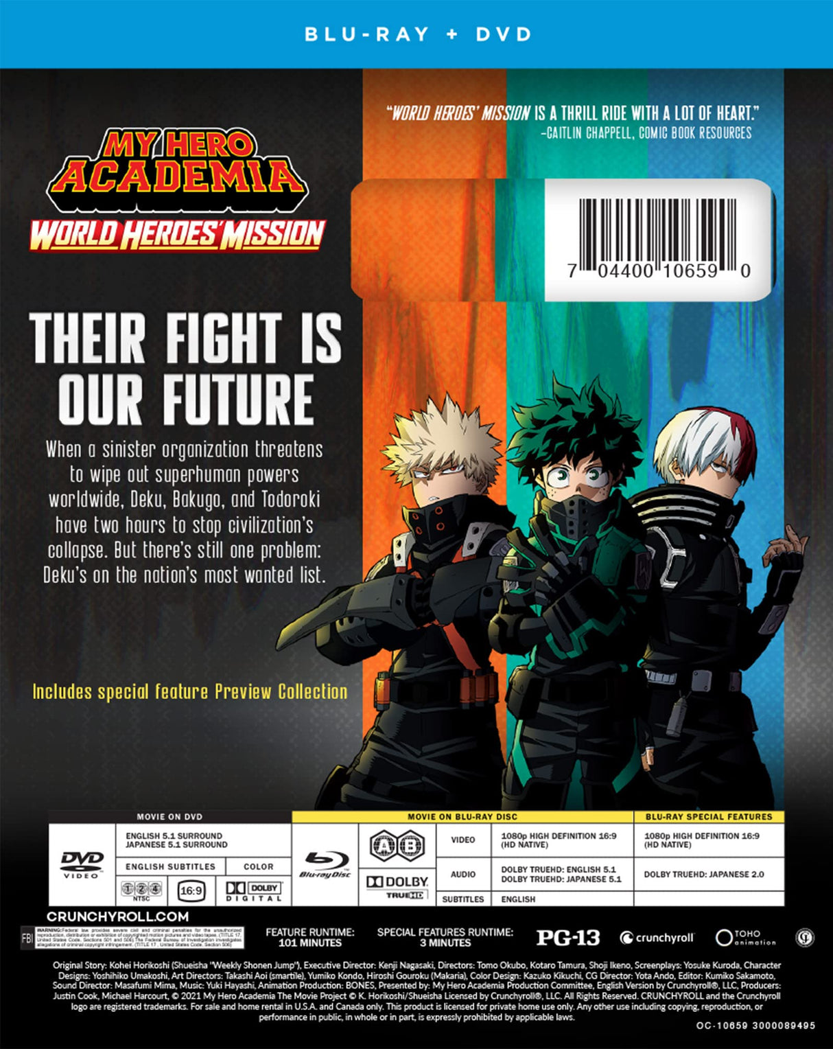 My Hero Academia: World Heroes' Mission - Blu-ray + DVD
