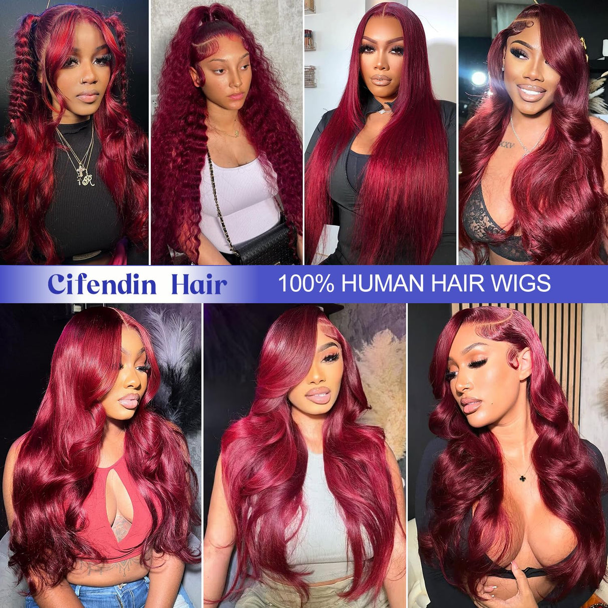 cifendin 30 Inch 99J Burgundy Wig Human Hair 13x6 Lace Front Wigs Human Hair Body Wave 12A HD Transparent Lace Front Wigs Human Hair Pre Plucked Red Wine Glueless Frontal Wigs Human Hair for Women