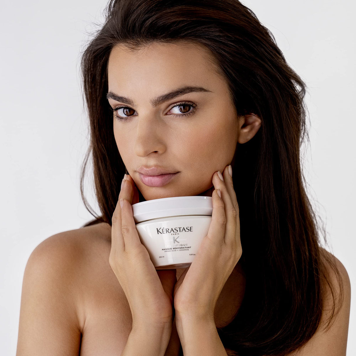 KÉRASTASE Specifique Rehydratant Hair Mask, Intense Rehydrating Gel-Masque for Dry Ends, Rebalances Hair's Hydration with Ceramides and Amino Acid for Sensitive & Dry Hair