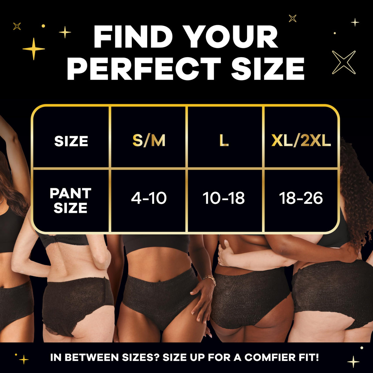 Always ZZZ Overnight Disposable Period Underwear for Women Extra Large/2LX, 360° Coverage for Worry-Free Nights, 14 Count (2 Packs of 7)