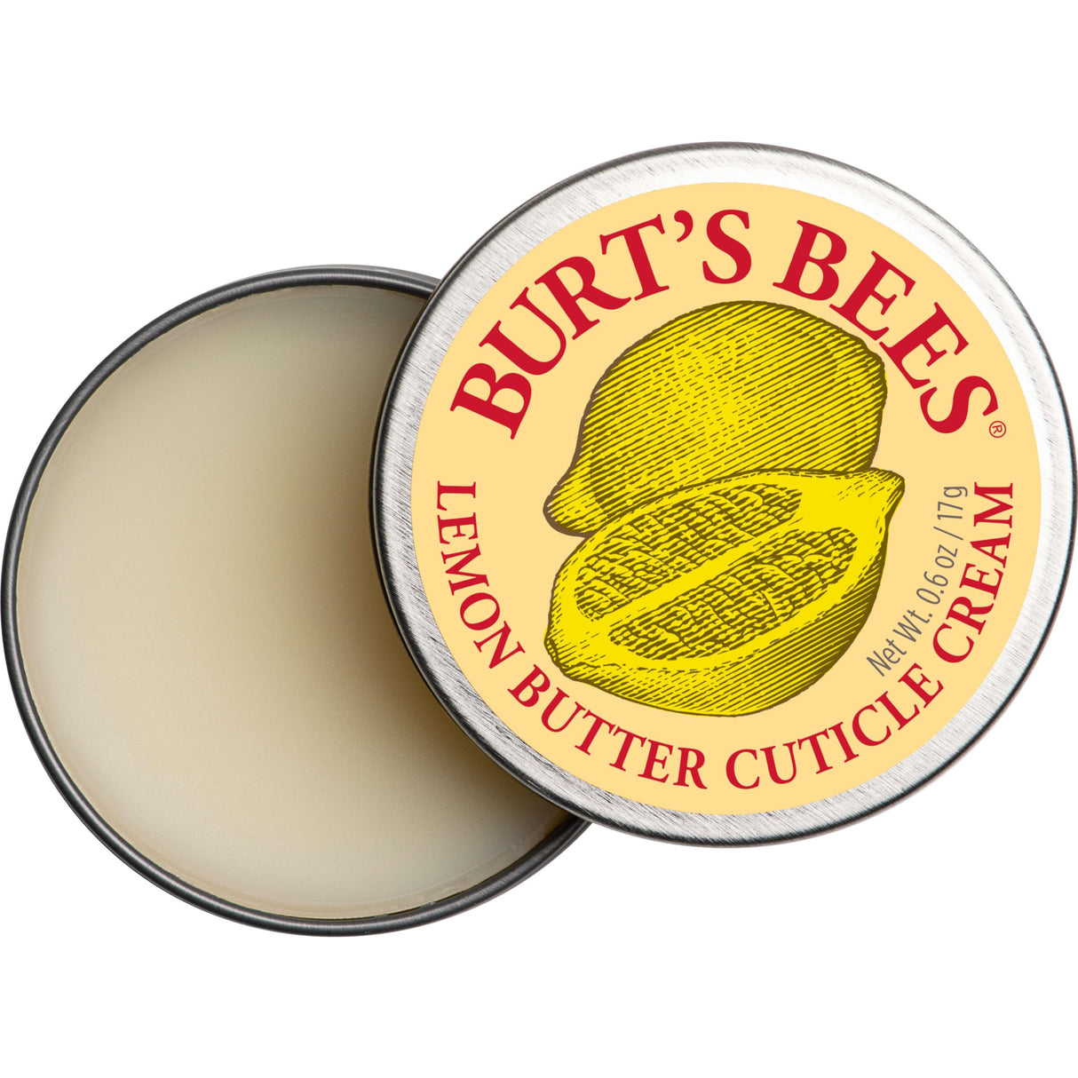 Burt's Bees Christmas Gifts, Hand Skin Care Stocking Stuffers, Moisturizing Cuticle Cream for Dry Skin, 100% Natural Origin, with Lemon Butter, 0.6 oz. (3-Pack)