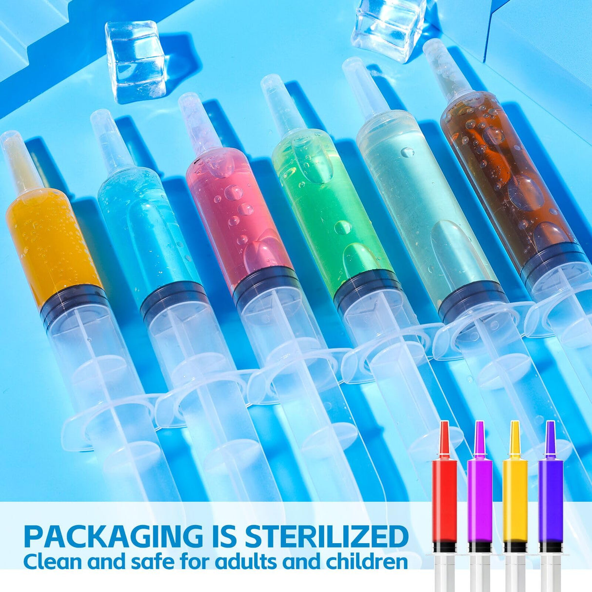 60 Pack Jello Shot Syringes - 30ml/1oz Plastic Syringe with Tip Cap for Liquid BPA-Free, Capacity Resuable Jelly Shot Suringes for Halloween Christmas Thanksgiving Party