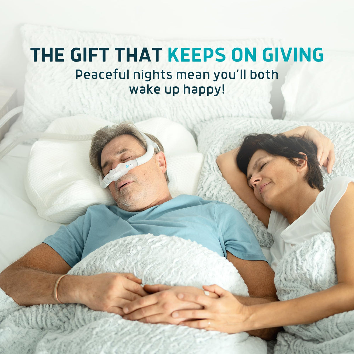 Lunderg CPAP Pillow for Side Sleepers - Includes 2 Pillowcases - Adjustable Memory Foam Pillow for Sleeping on Your Side, Back & Stomach - Reduce Air Leaks & Mask Pressure for a Better Sleep