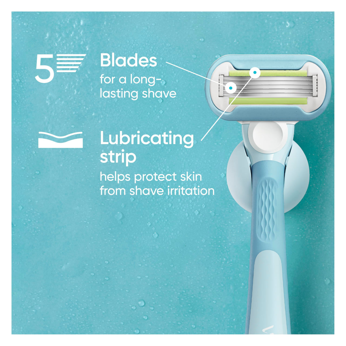 Gillette Venus Extra Smooth 4 count, plus Gillette Venus Extra Smooth Sensitive 2 count, 5-Bladed Women's Razor Blade Refills