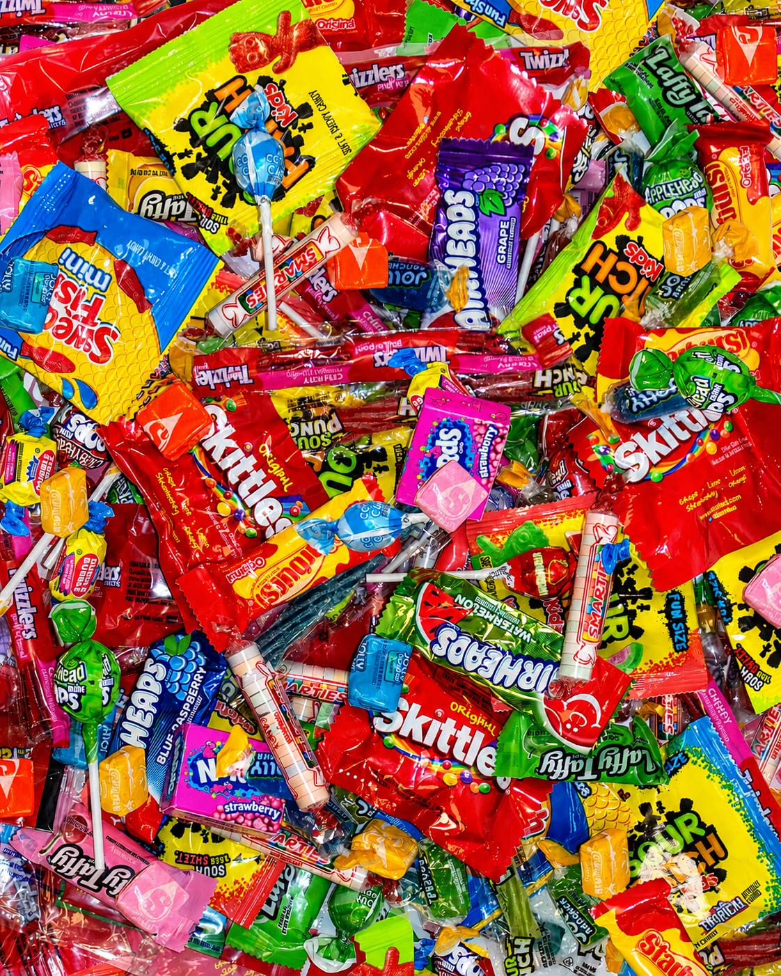 Halloween Bulk Candy Variety Pack 2 lb 100 Ct, Individually Wrapped Candy