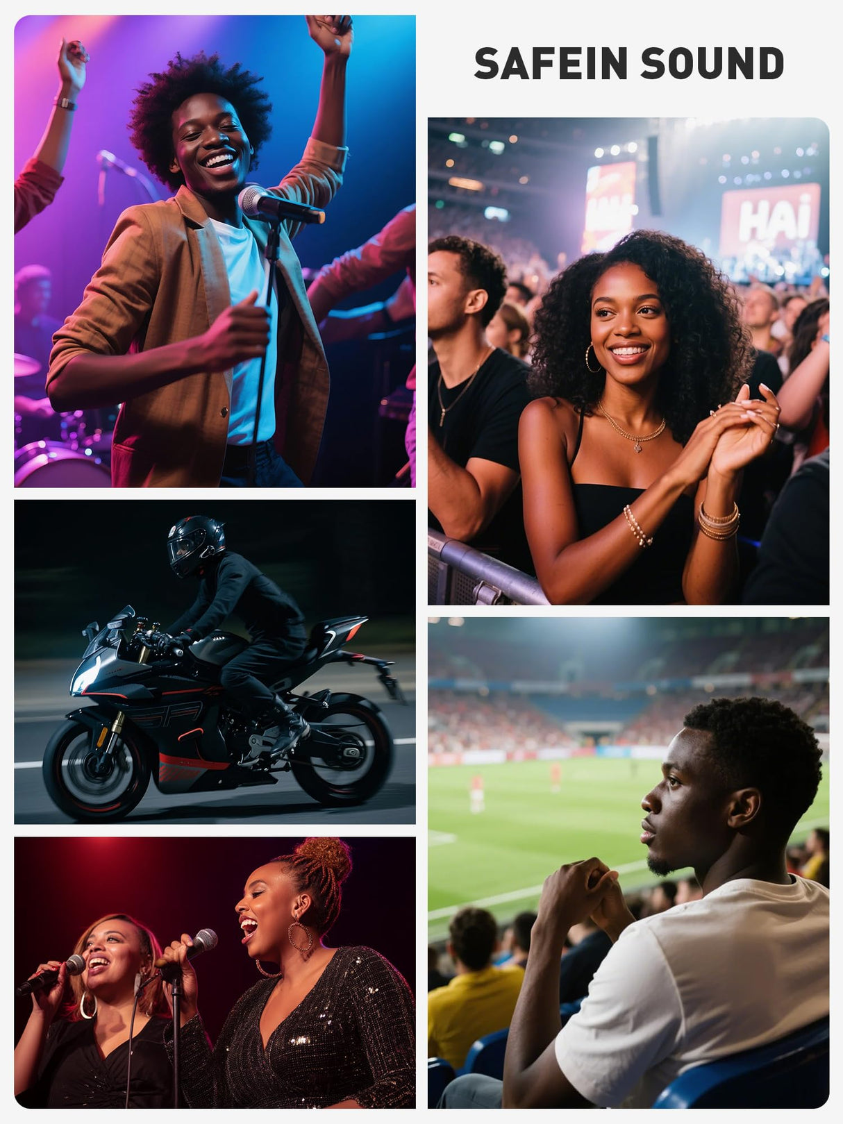 Hearprotek Concert Ear Plugs, 2Pairs Reusable high Fidelity Musician Ear Plugs for Concerts Loud Music-Noise Reduction Ear Protection earplugs for Rave,Festival,Music,Tinnitus Relief