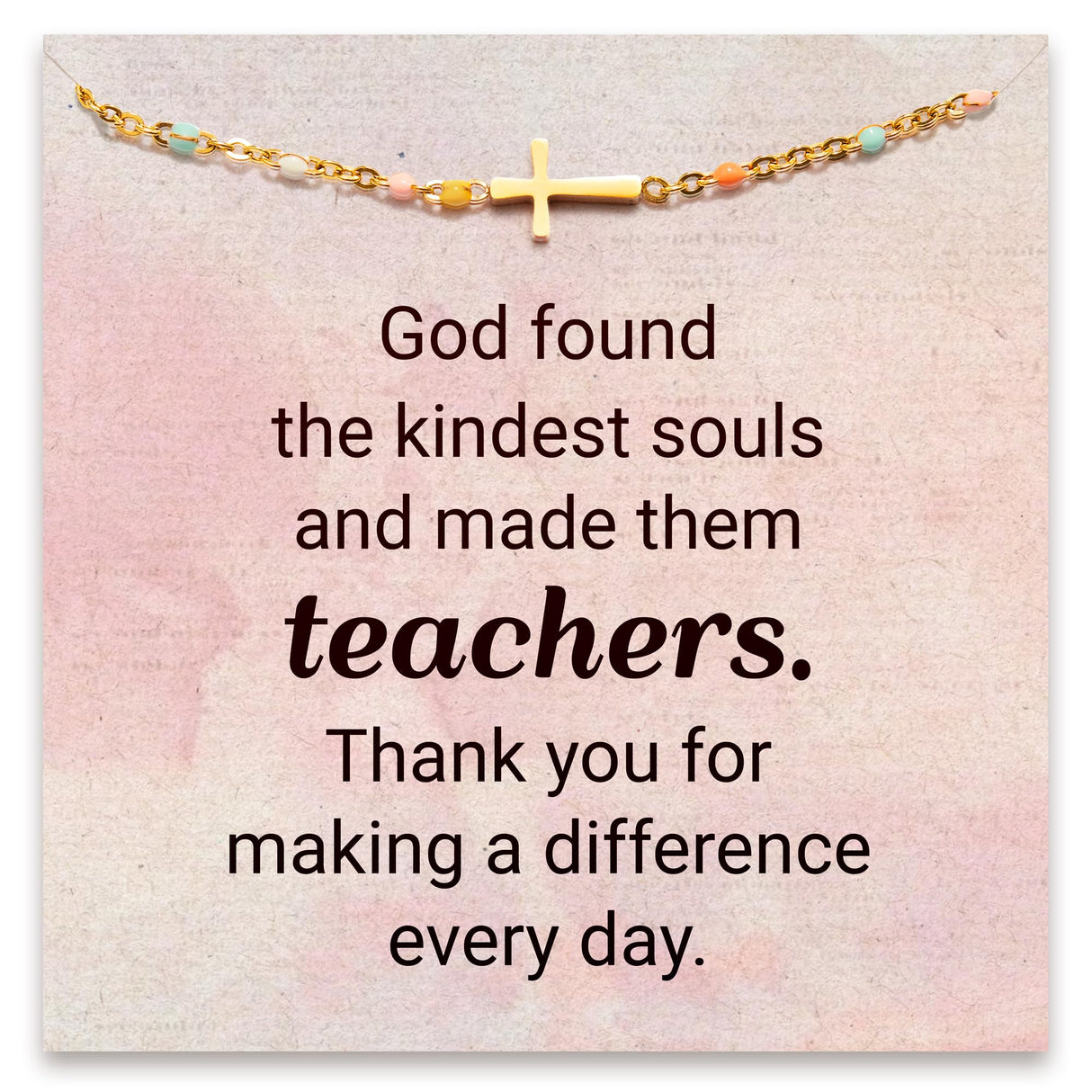 STORYJEWELLERY Teacher Appreciation Gifts, Teacher Bracelets for Women, Christian Teachers Jewelry, Thank You & End of Year Gifts for Teachers, Birthday Gift