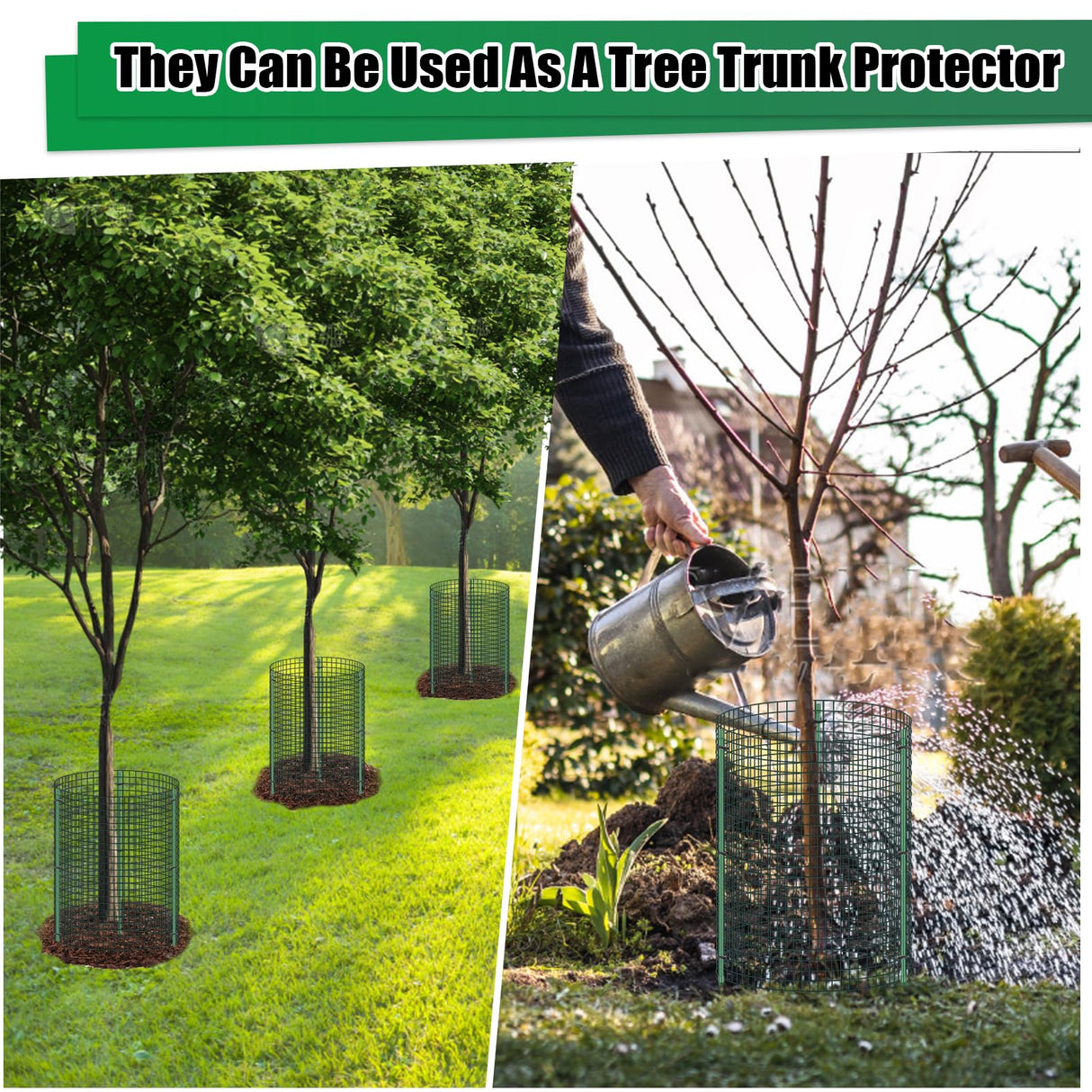 6 Set Wire Plant Protector from Animals - 12"x16" 18Pcs Metal Mesh