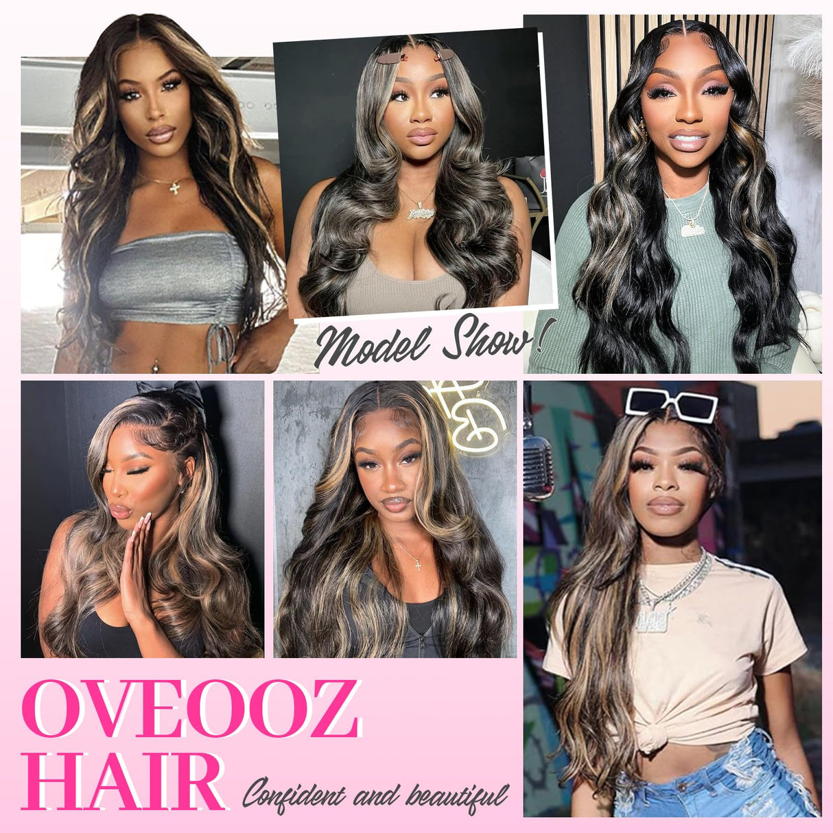 1B/27 Balayage Highlight Ombre Lace Front Wig Human Hair 28 Inch 13x6 Body Wave Lace Front Wigs Human Hair Pre Plucked 180 Density HD Transparent Honey Blonde Wig Human Hair for Women With Baby Hair