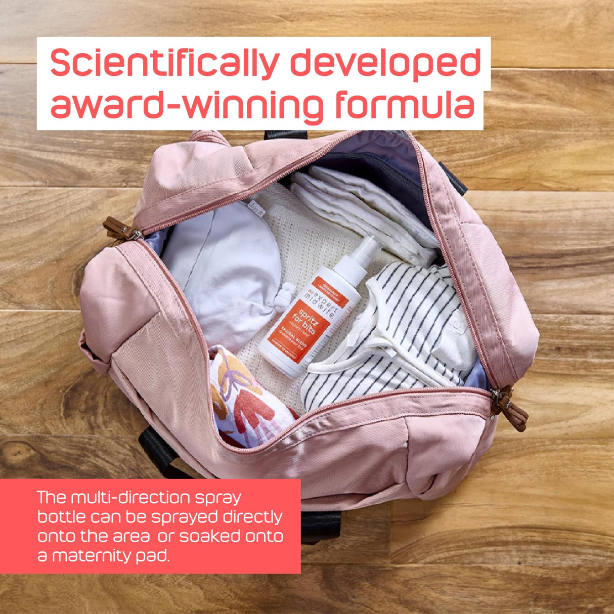 My Expert Midwife Spritz for Bits - Pregnancy & Postnatal Relief Spray – Maternity Spray for Post-Pregnancy Care - 150ml