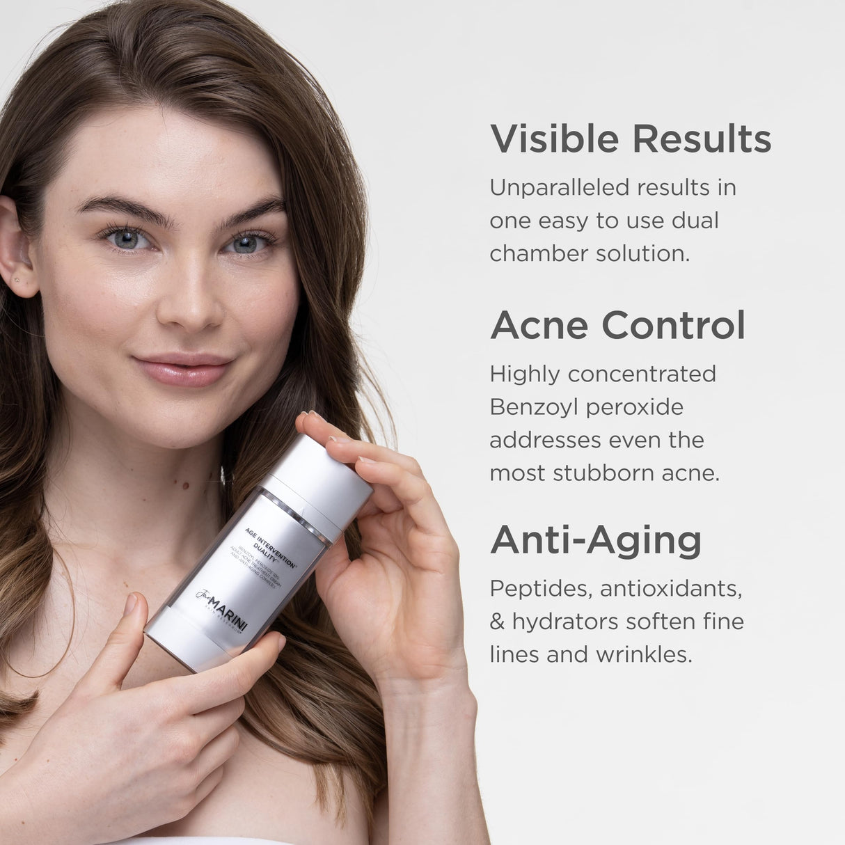 Jan Marini Skin Research Age Intervention Duality - Acne & Anti-Aging Support Face Cream - Clear Skin Support - Beauty & Skincare Product - 1 oz