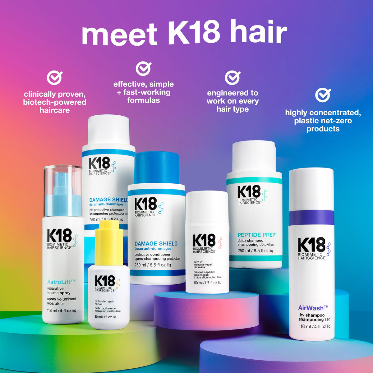 K18 Peptide Prep Detox Shampoo, 8.5 Fl Oz
