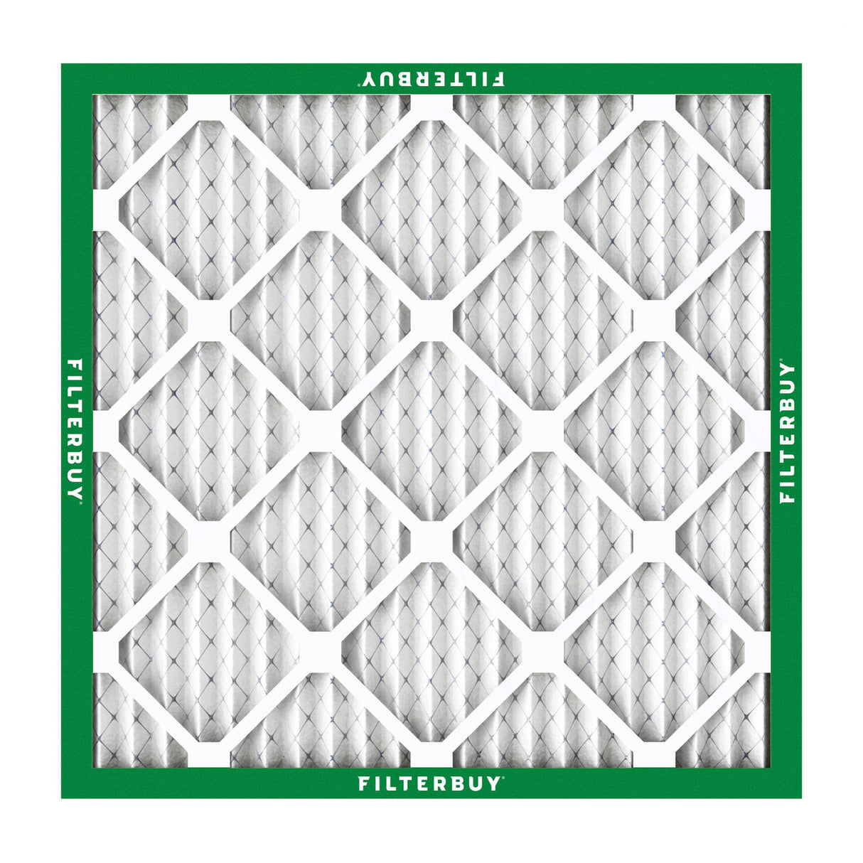 Filterbuy 20x20x1 Air Filter MERV 8 Essential Dust & Allergy Defense (4-Pack), Electrostatic Pleated HVAC AC Furnace Filters Replacement, Made in USA (Actual Size: 19.50 x 19.50 x 0.75)