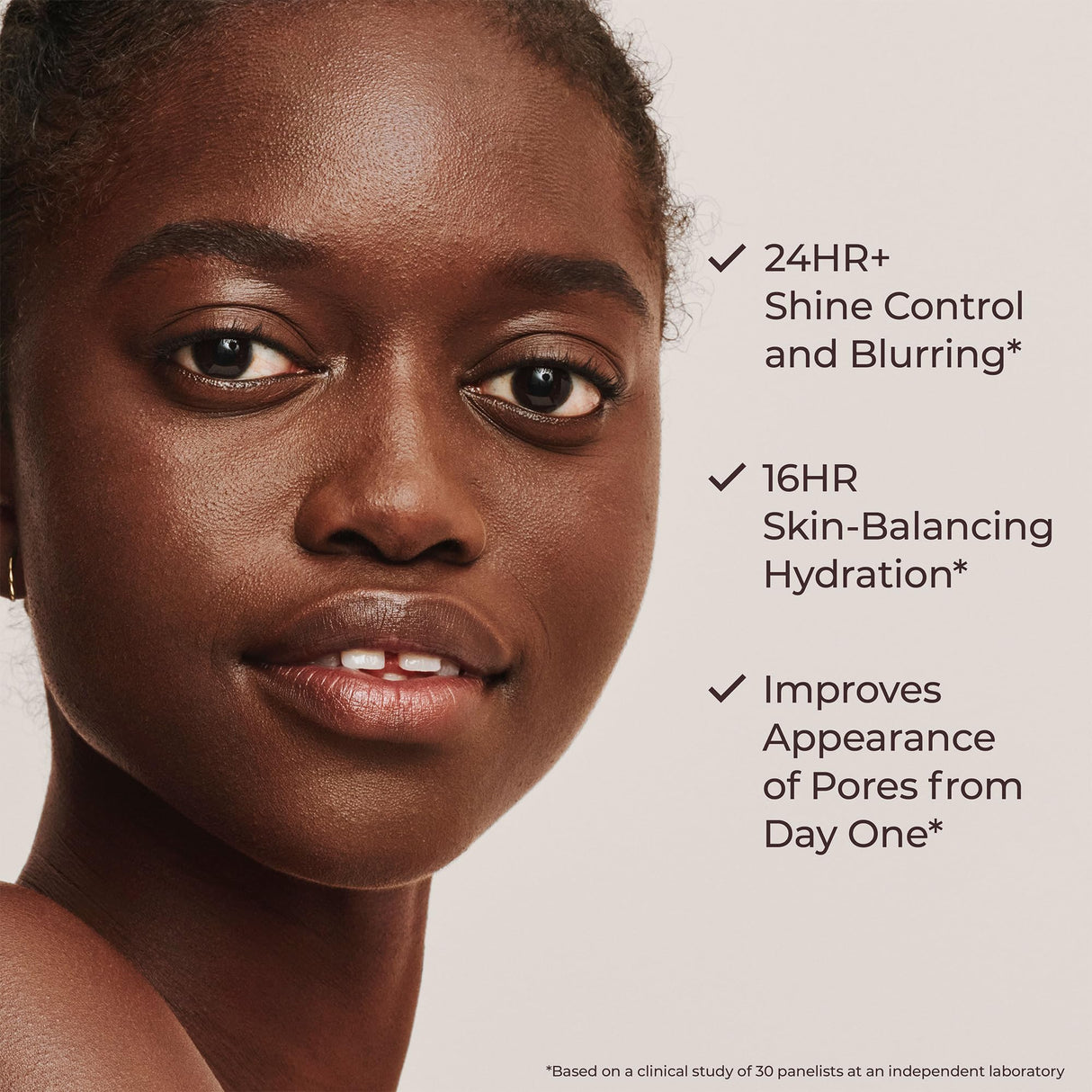 Laura Mercier Tinted Moisturizer Blurred Matte with SPF 30: 24HR+ Shine Control and Blurring, Long Lasting, Sheer to Light, Buildable Coverage, Blurs the Look of Pores, Skin Tint, 1C Cameo