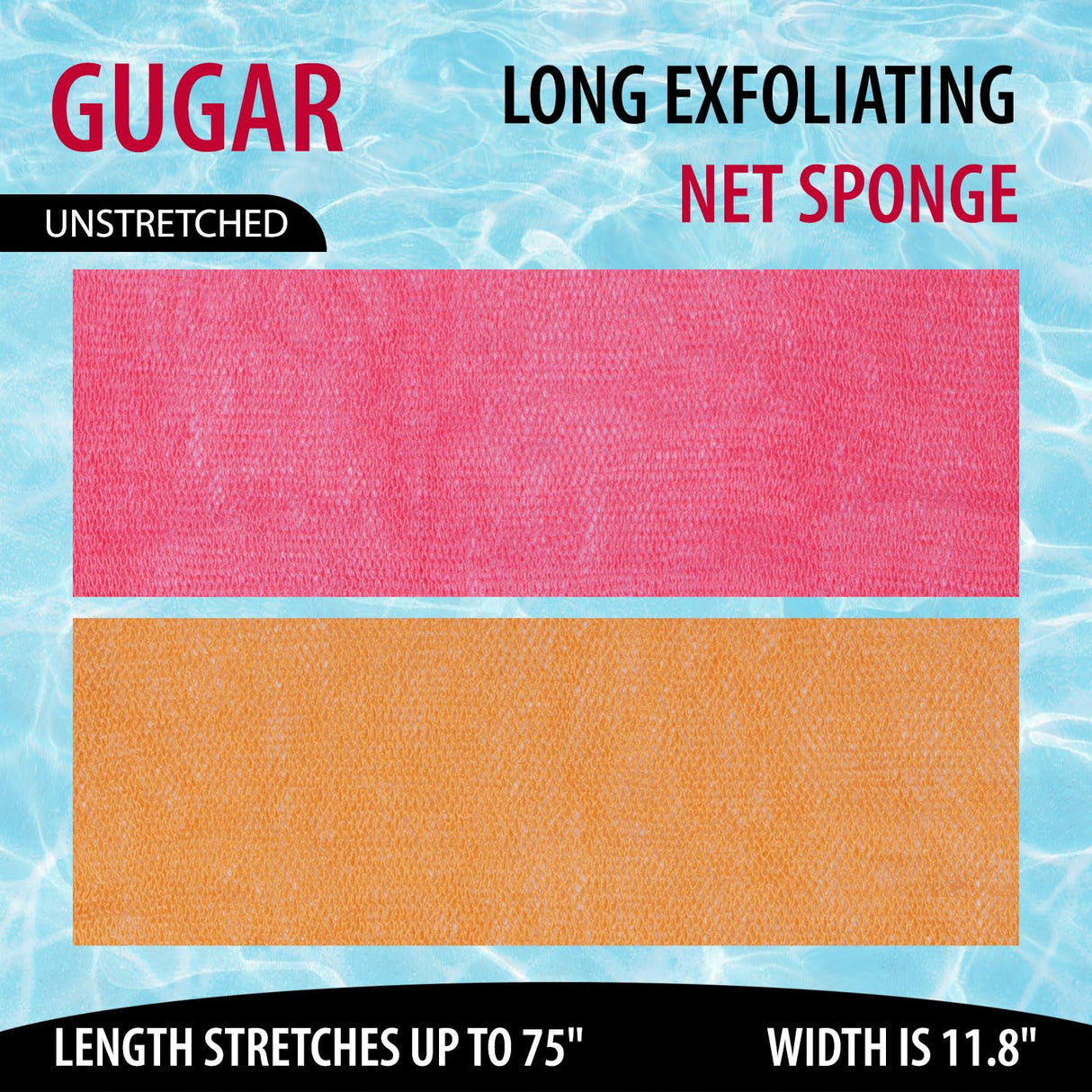 African Net Sponge Authentic African Exfoliating Net Real African Bath Sponge Body Scrub Net Long Rag Net Shower Scrubber