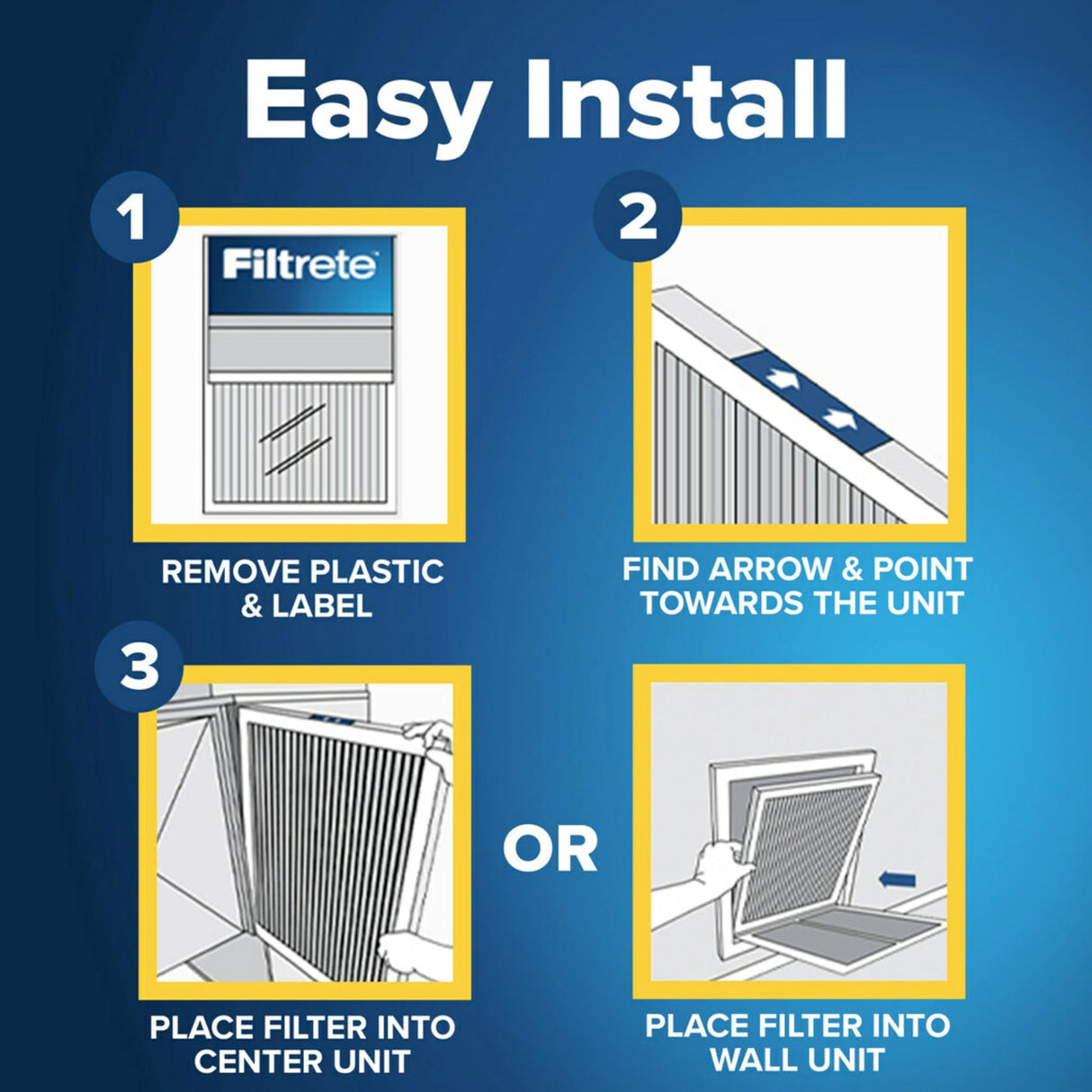 Filtrete 14x14x1 AC Furnace Air Filter, MERV 12, MPR 1500, CERTIFIED asthma & allergy friendly, 3 Month Pleated 1-Inch Electrostatic Air Cleaning Filter, 6-Pack (Actual Size 13.81x13.81x0.78 in)