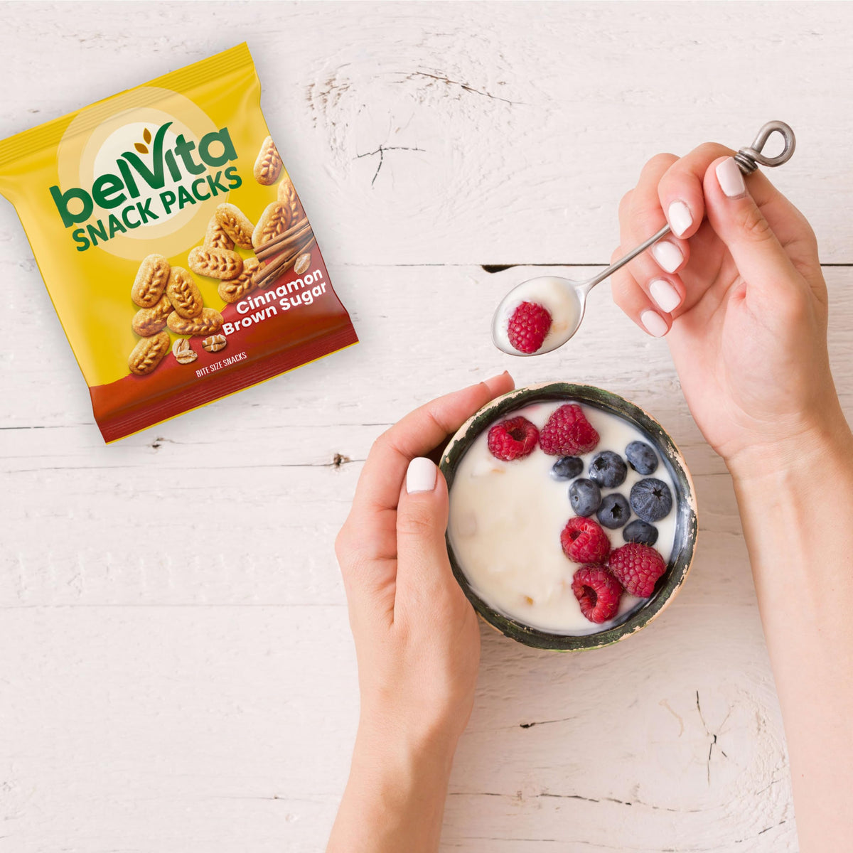 belVita Crunchy Bite Size Snacks Variety Pack, 3 Flavors, 40 Snack Packs