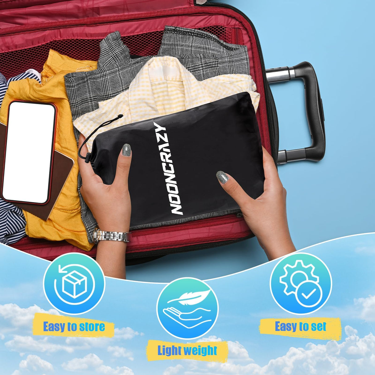 Airplane Foot Hammock, No Collapse Foot Rest for Plane Travel with Extended Adjustment Strap, Portable Desk Foot Hammock with Thickened Foam, Foot Sling Travel Essentials to Relax Your Feet(Black 2PC)