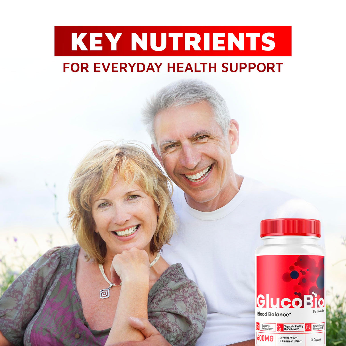 (2 Pack) GlucoBio Capsules - Official Gluco Bio Support Pills, Advanced Formula for Overall Balance, GlucoBio Pills, GlucoBio Supplement, Glucovio Reviews, 60 Capsules for 2 Months